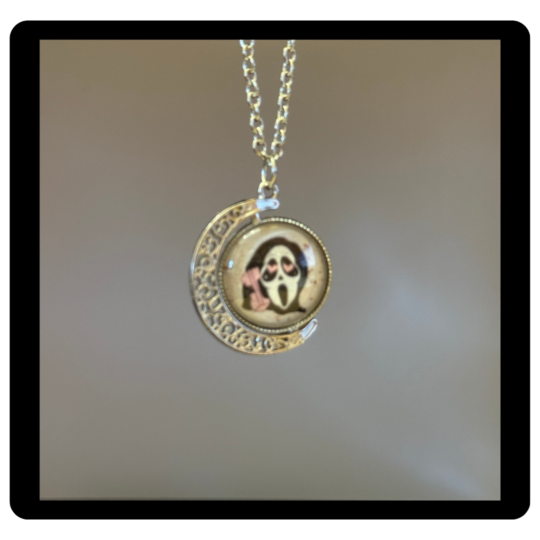 Ghostface Mystical Fidget Charm Necklace