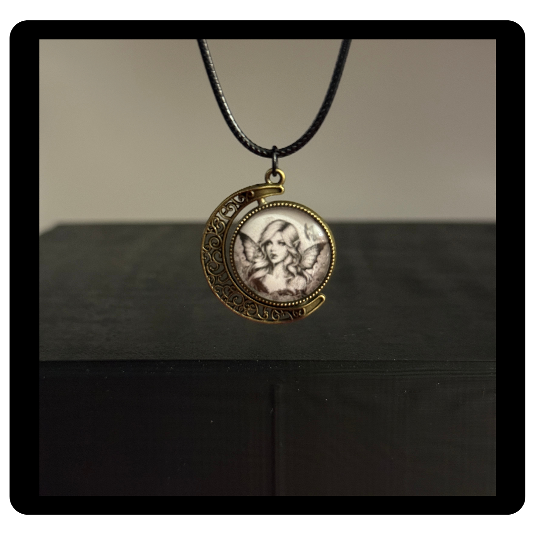 Enchanted Fairy Bronze Fidget Necklace