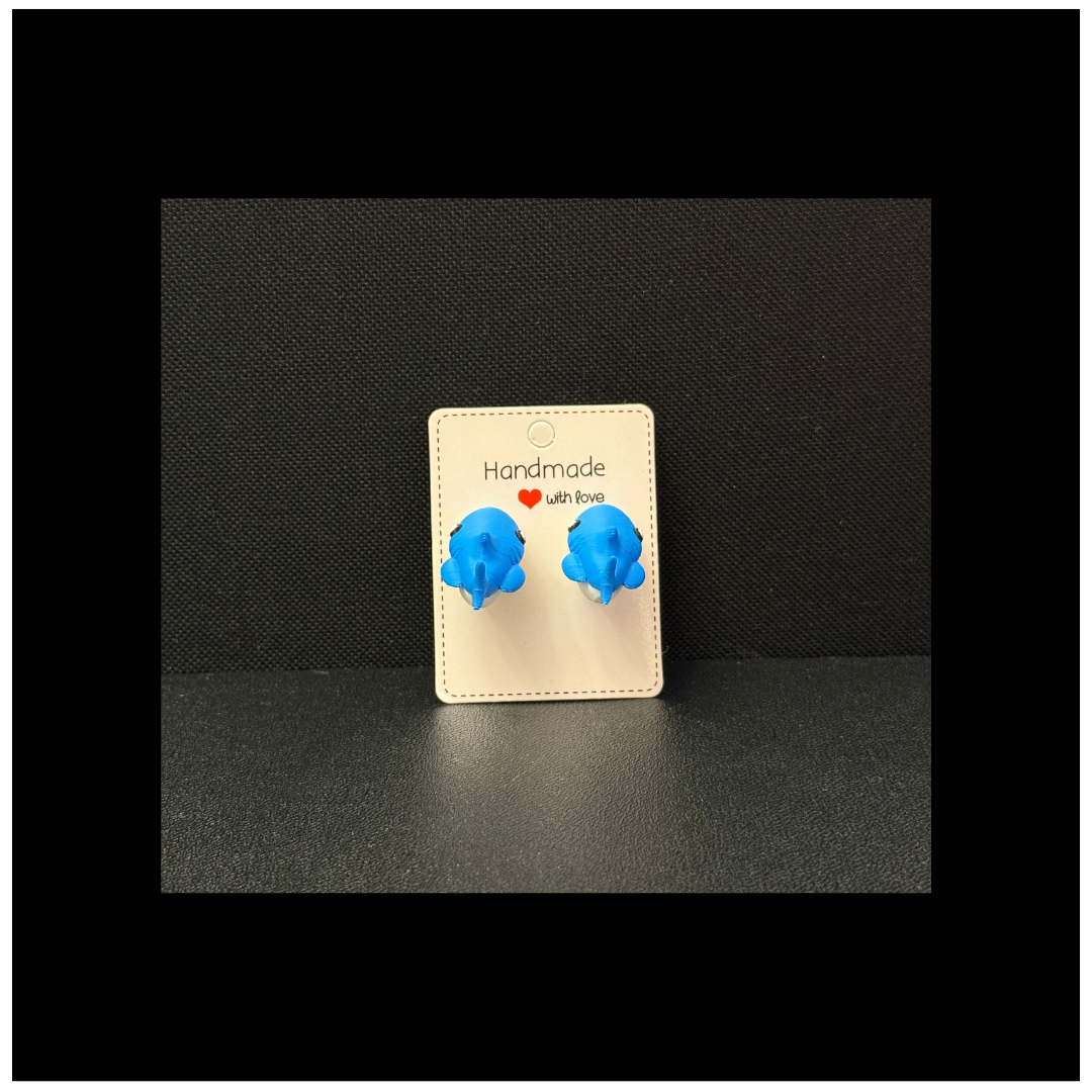 Shark Hypoallergenic Chomper Earrings