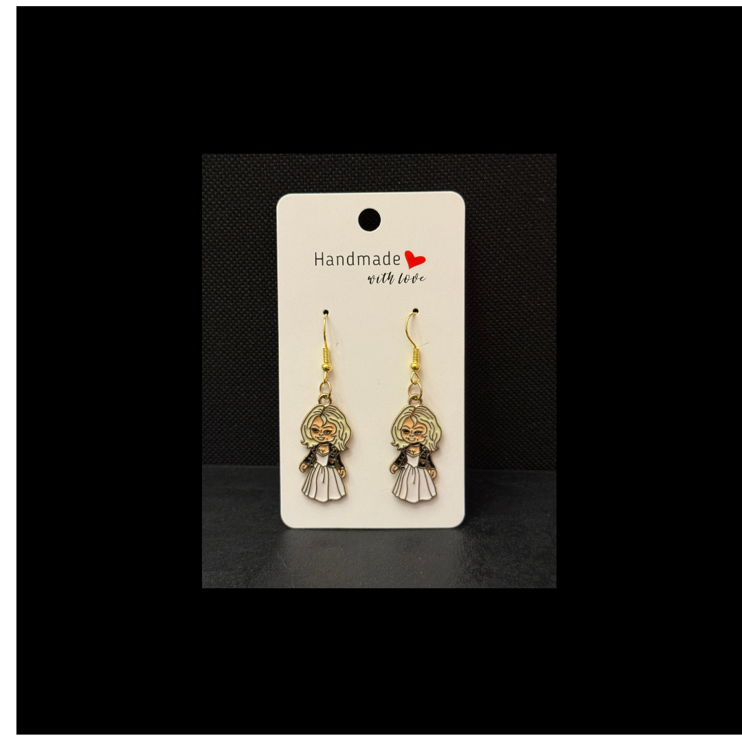 Tiffany Gold Tone Dangle Earrings