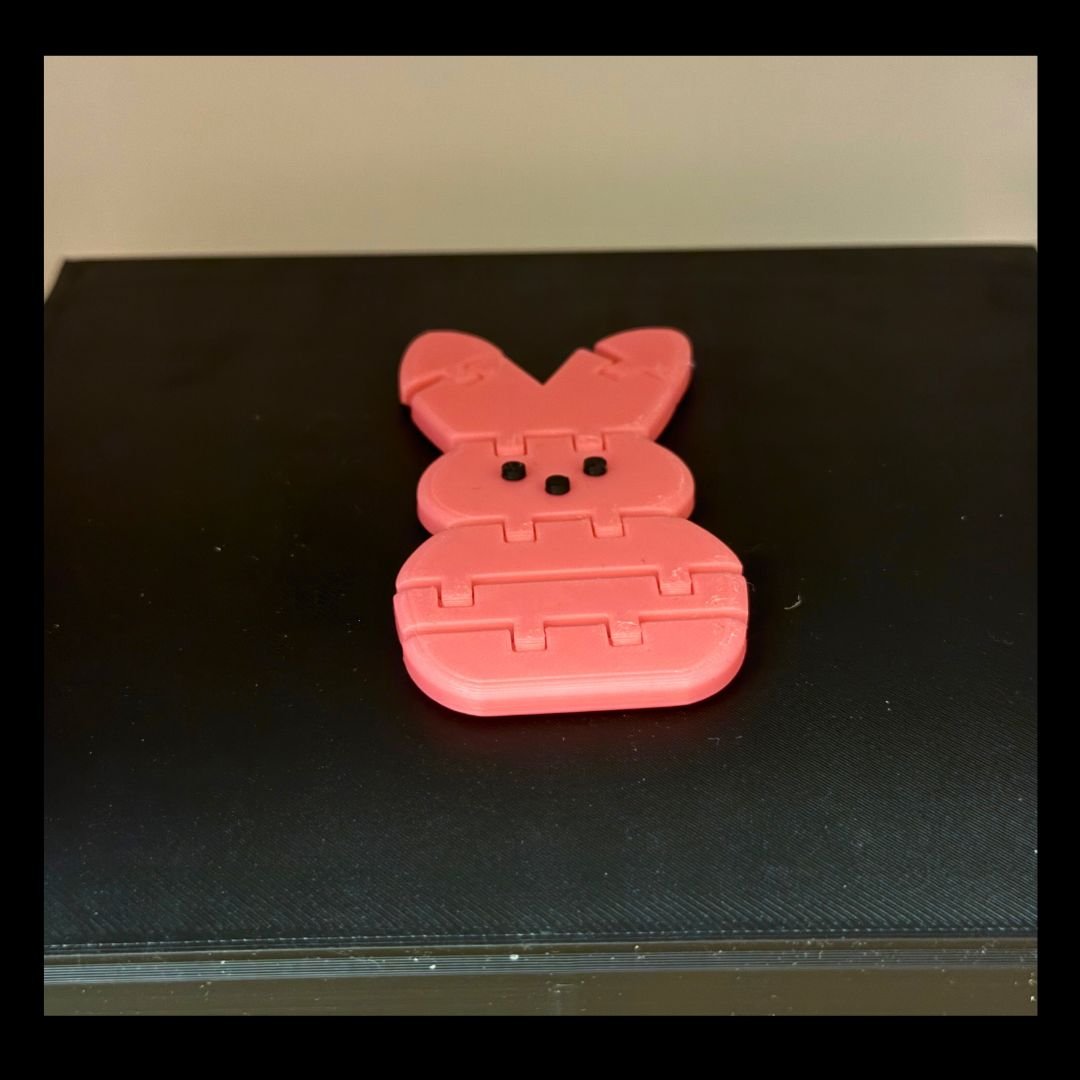 Flexible 3D-Printed Easter Bunny Fidget