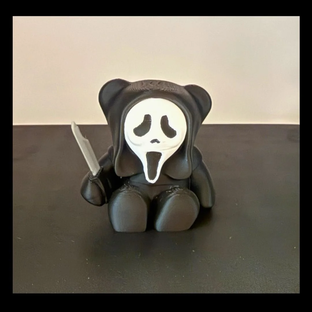 Ghostface Horror Bear 3D Print Collectible