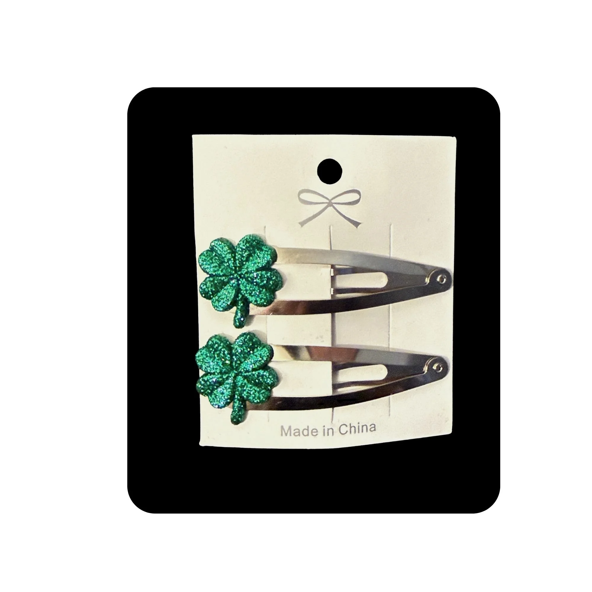Shamrock Hair Clips - Set of 2