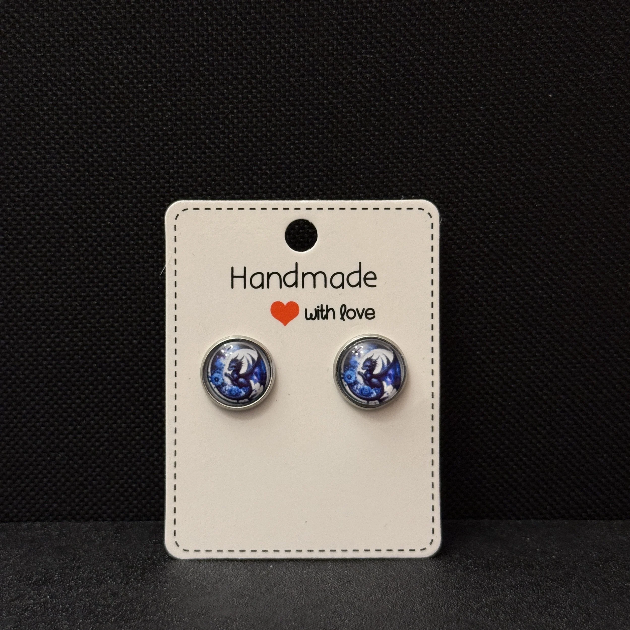 Dragon Embrace Stud Earrings