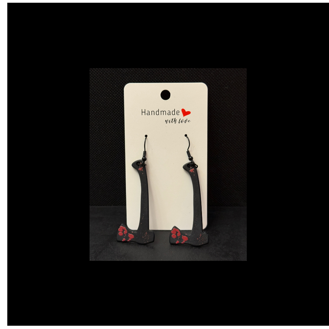 Bloody Axe Dangle Earrings