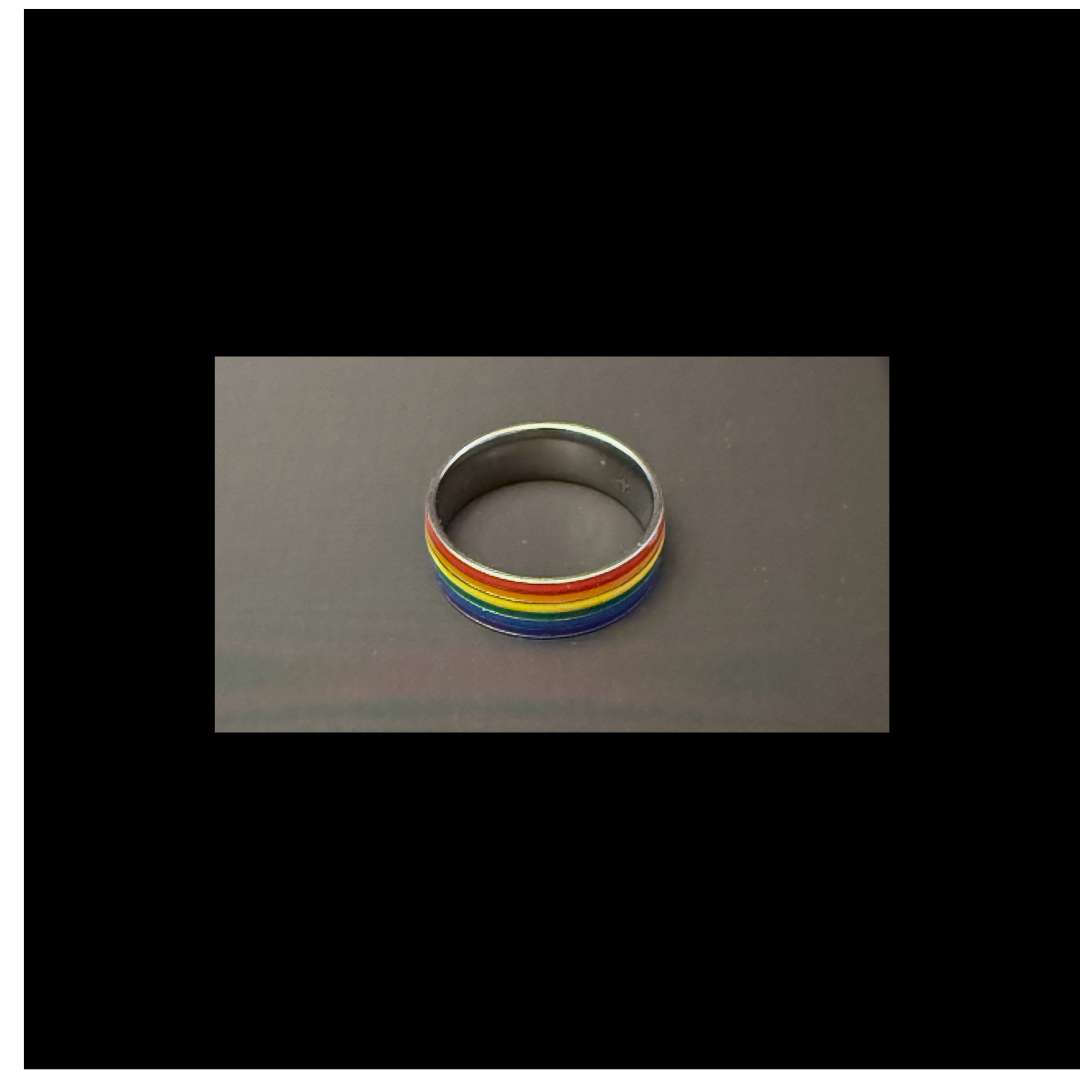 Pride Rainbow Silver Ring - Size 13