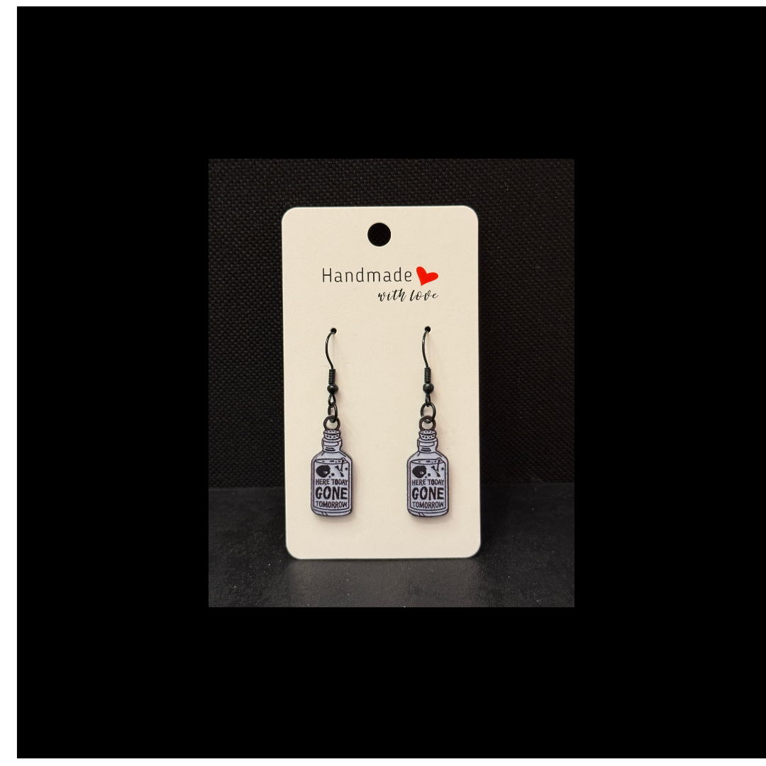 Here Today, Gone Tomorrow Potion Dangle Earrings