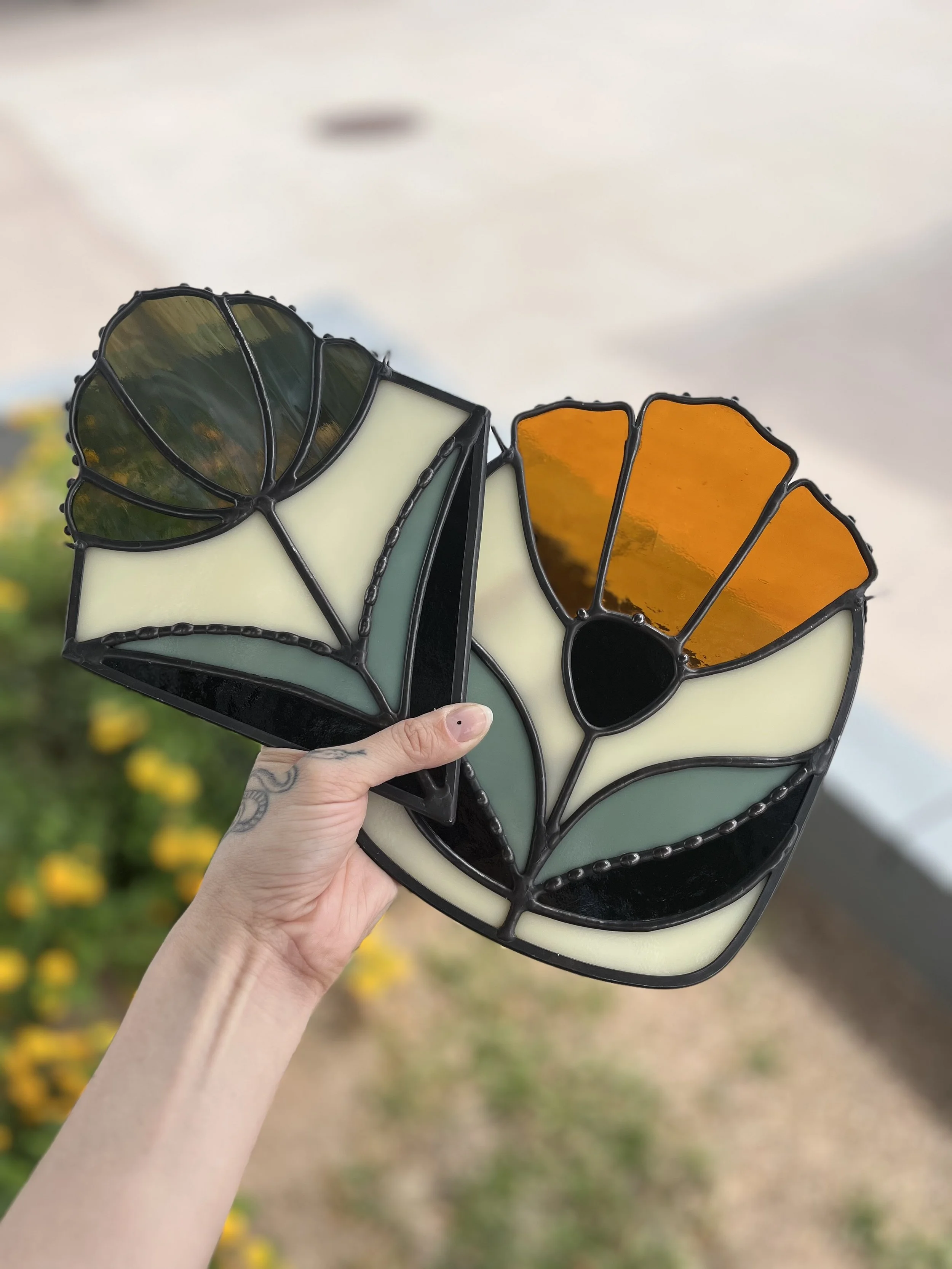 Folk Flowers @ SW Art Glass 