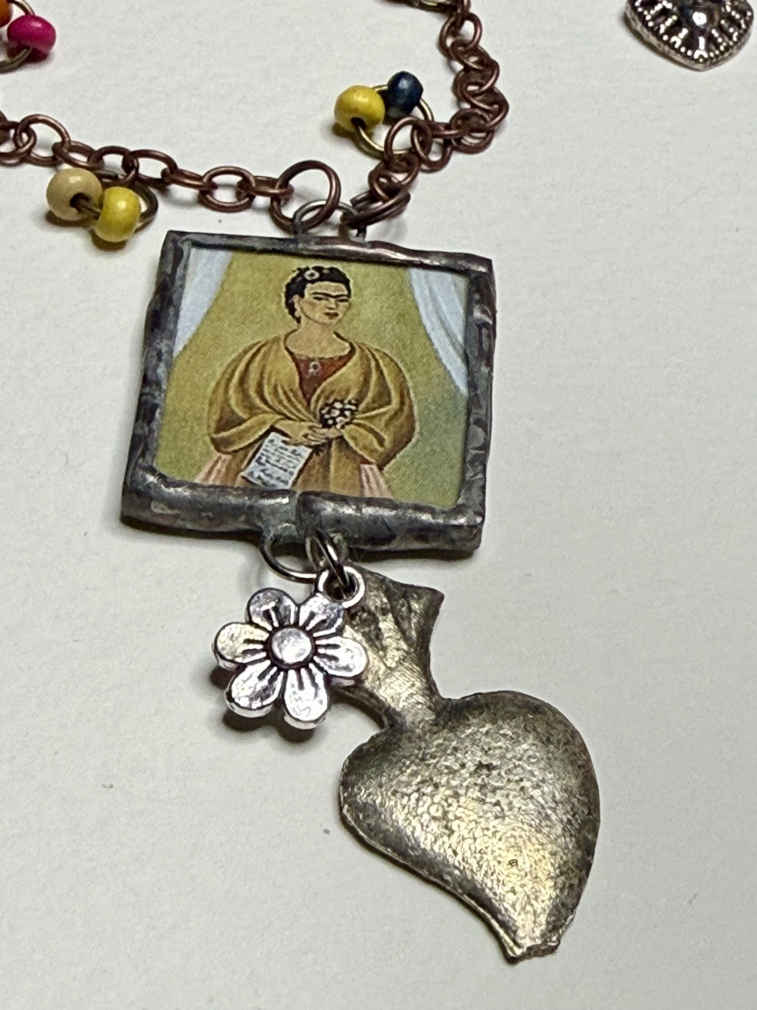 Frida with Shawl Soldered Necklace