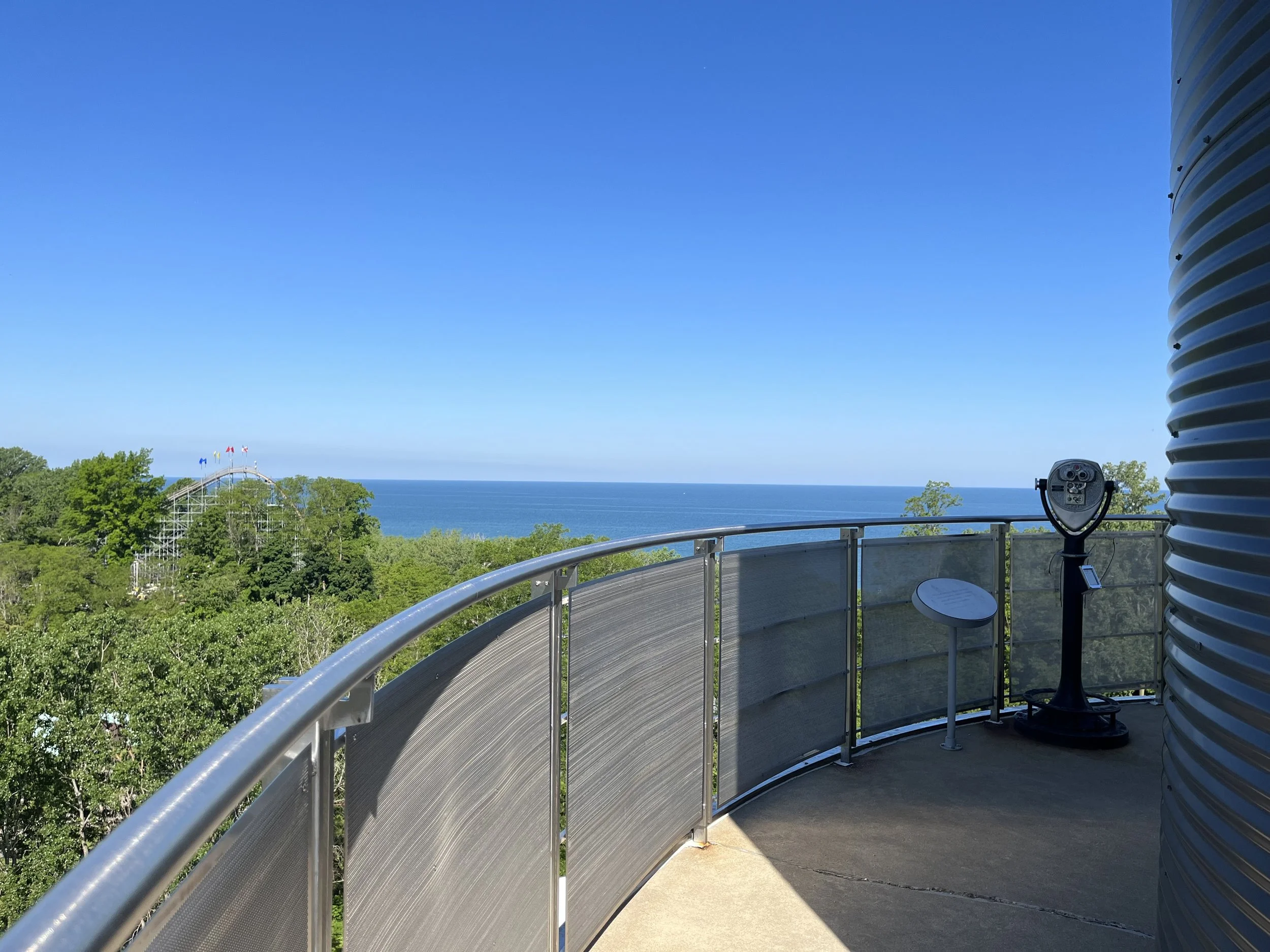 Lookout from TREC tower on Peninsula Drive, Erie