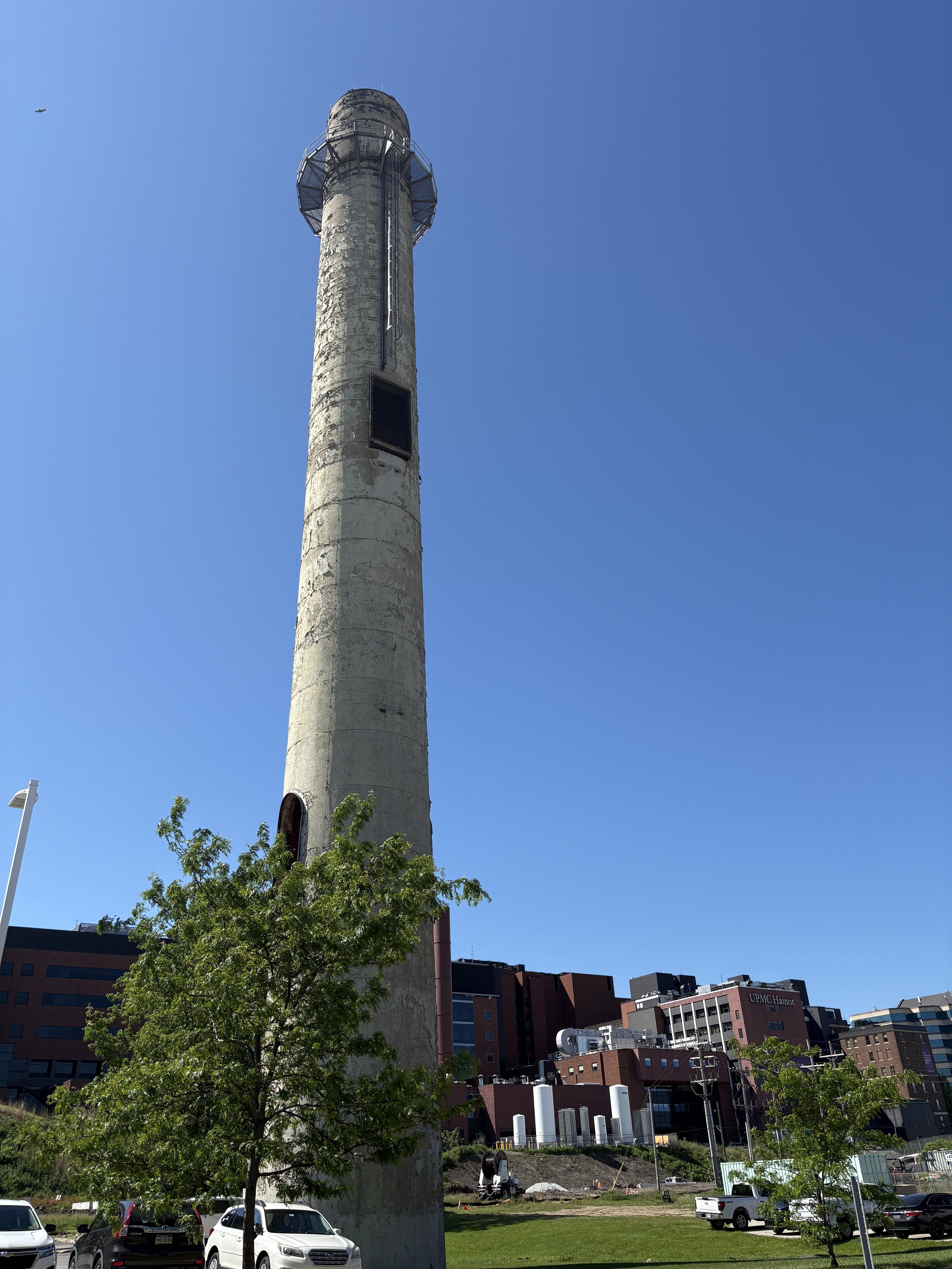 Bayfront Penelec Smokestack, next to the Erie Maritime Museum, Erie