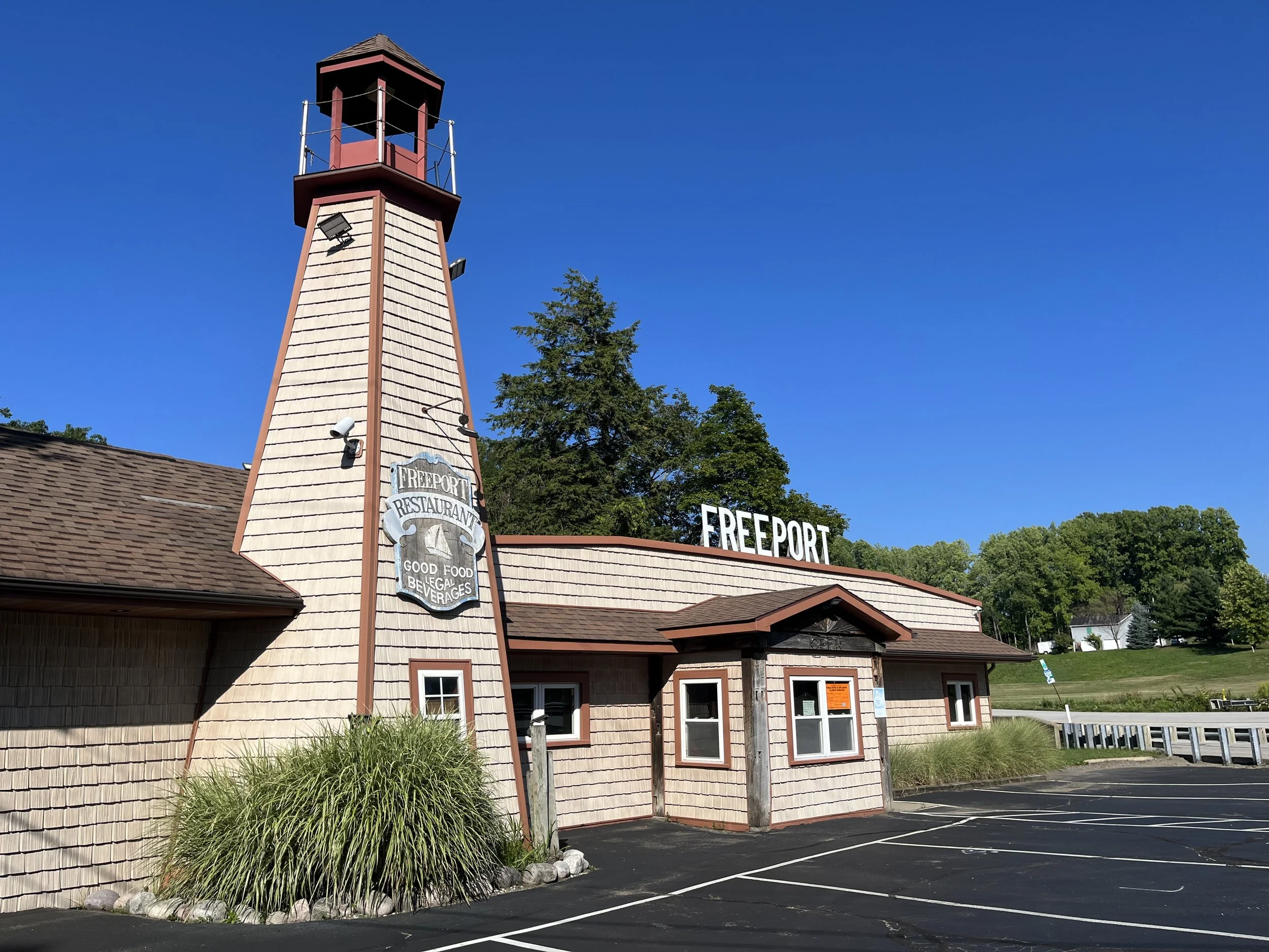 Freeport Restaurant Lighthouse replica, Route 5, Harborcreek