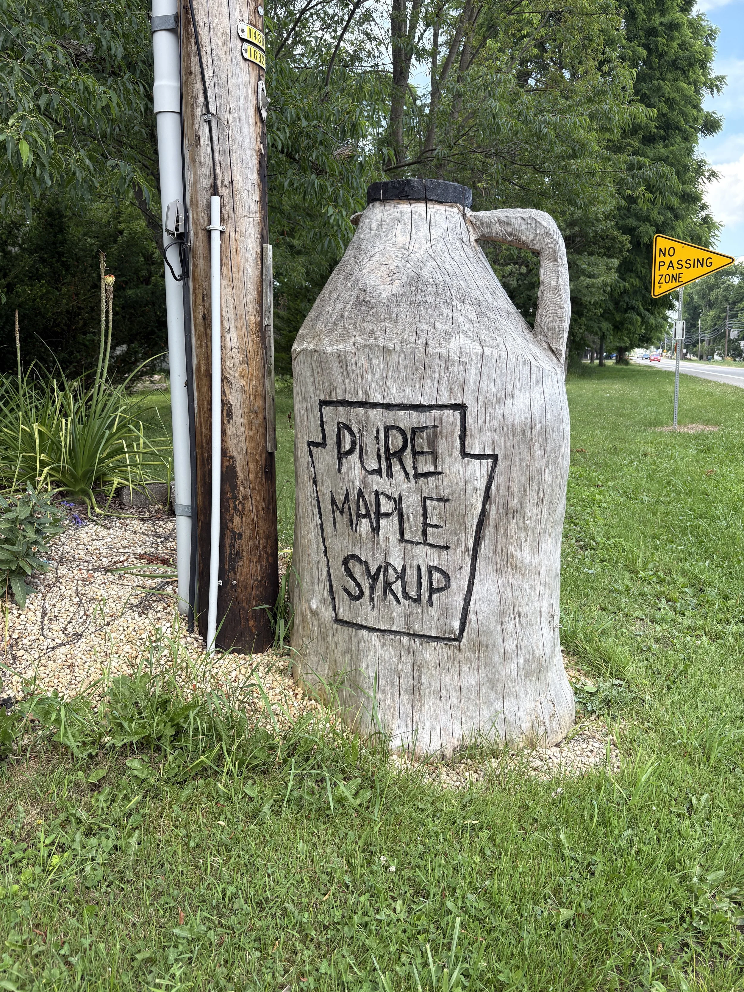 Pure Maple Syrup Stump, Private Residence, State Hwy 8 & 89, Wattsburg