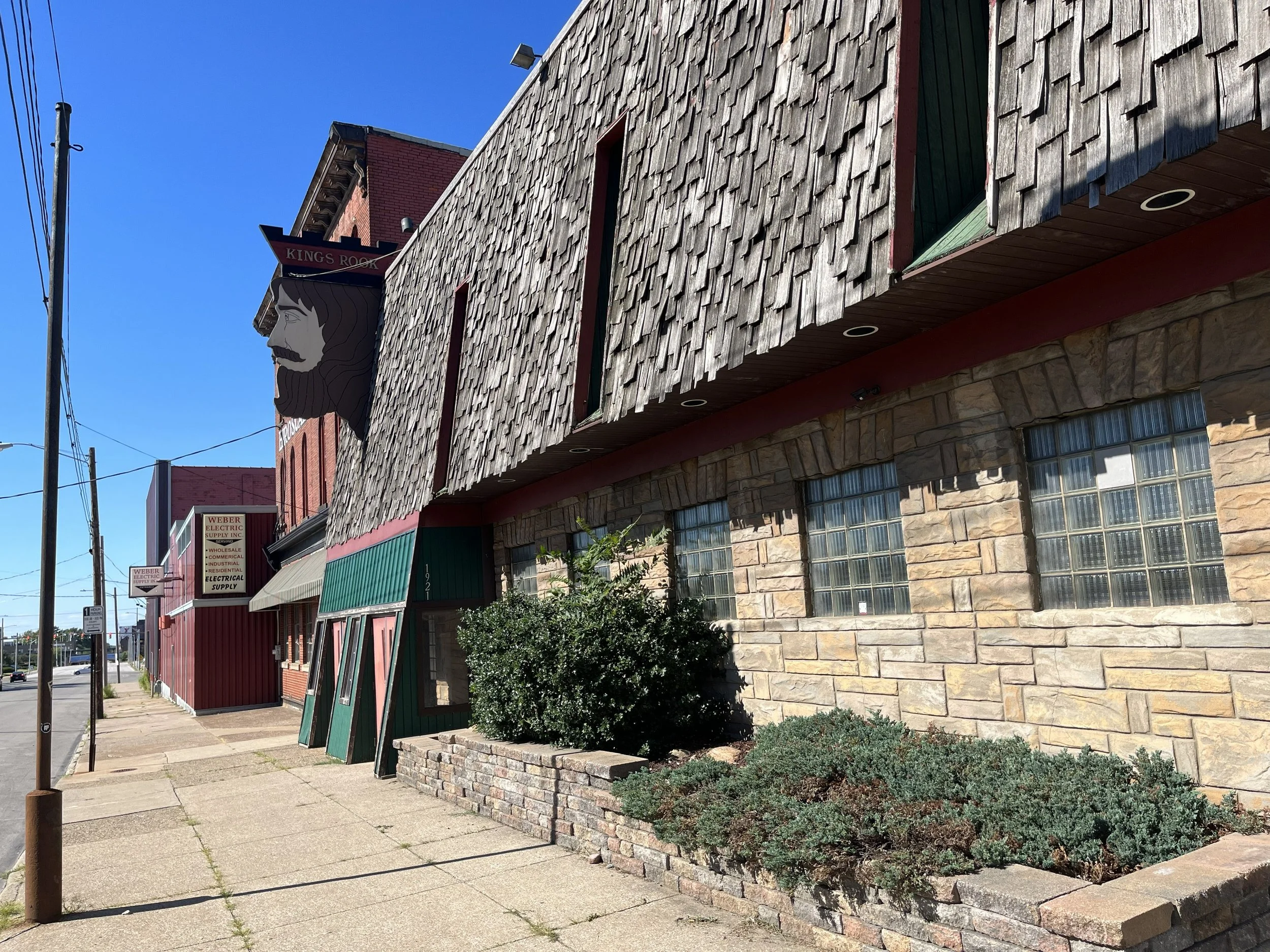 The Rook Club sign, Peach St, Downtown Erie