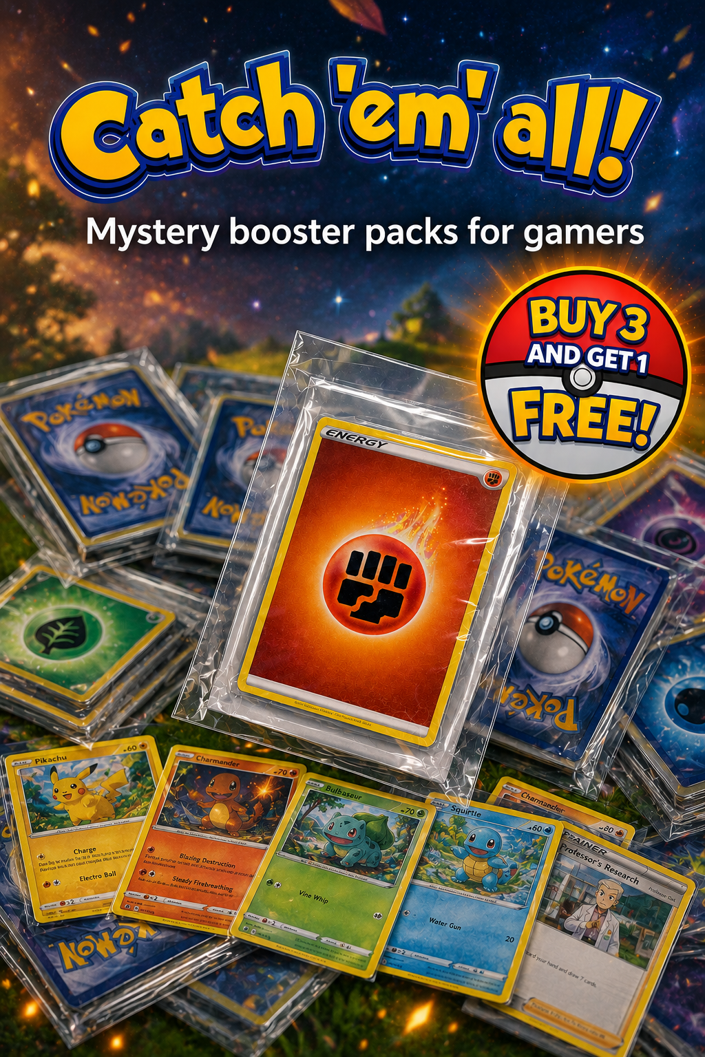 Pokémon: "GORAA's catch 'em' all - edition" booster cards