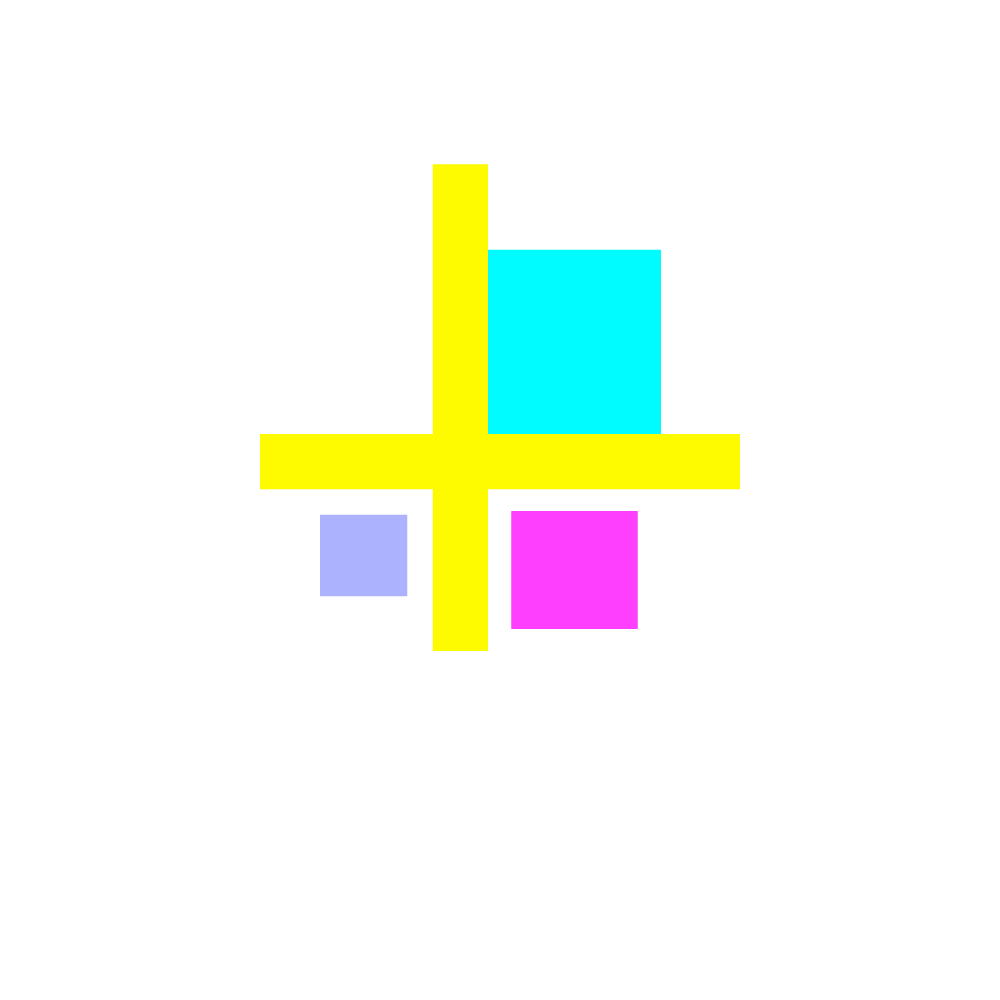 Colorful logo with four squares in white, blue, purple, and pink, intersected by a yellow plus sign, with the text 'RADA COLLABORATIVE' underneath.