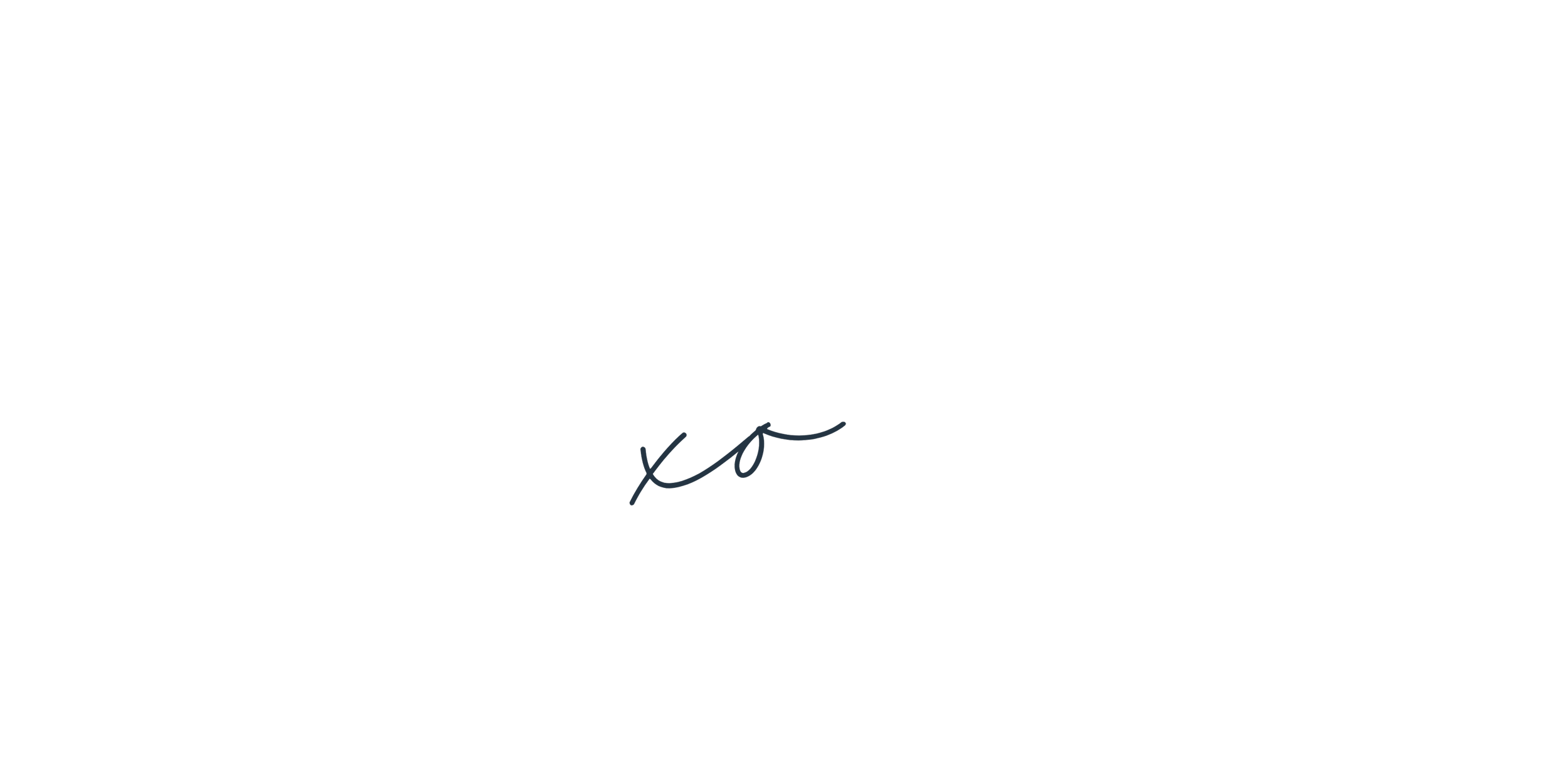 Black background with the phrase 'No' written in cursive white text and 'xoxo' written in smaller cursive blue text underneath.