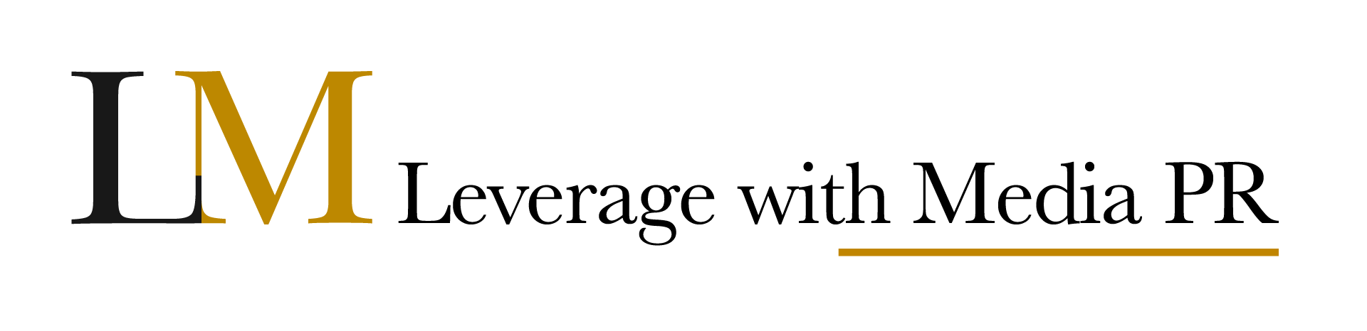 Luxury logo for LM jewelry with gold and black text.