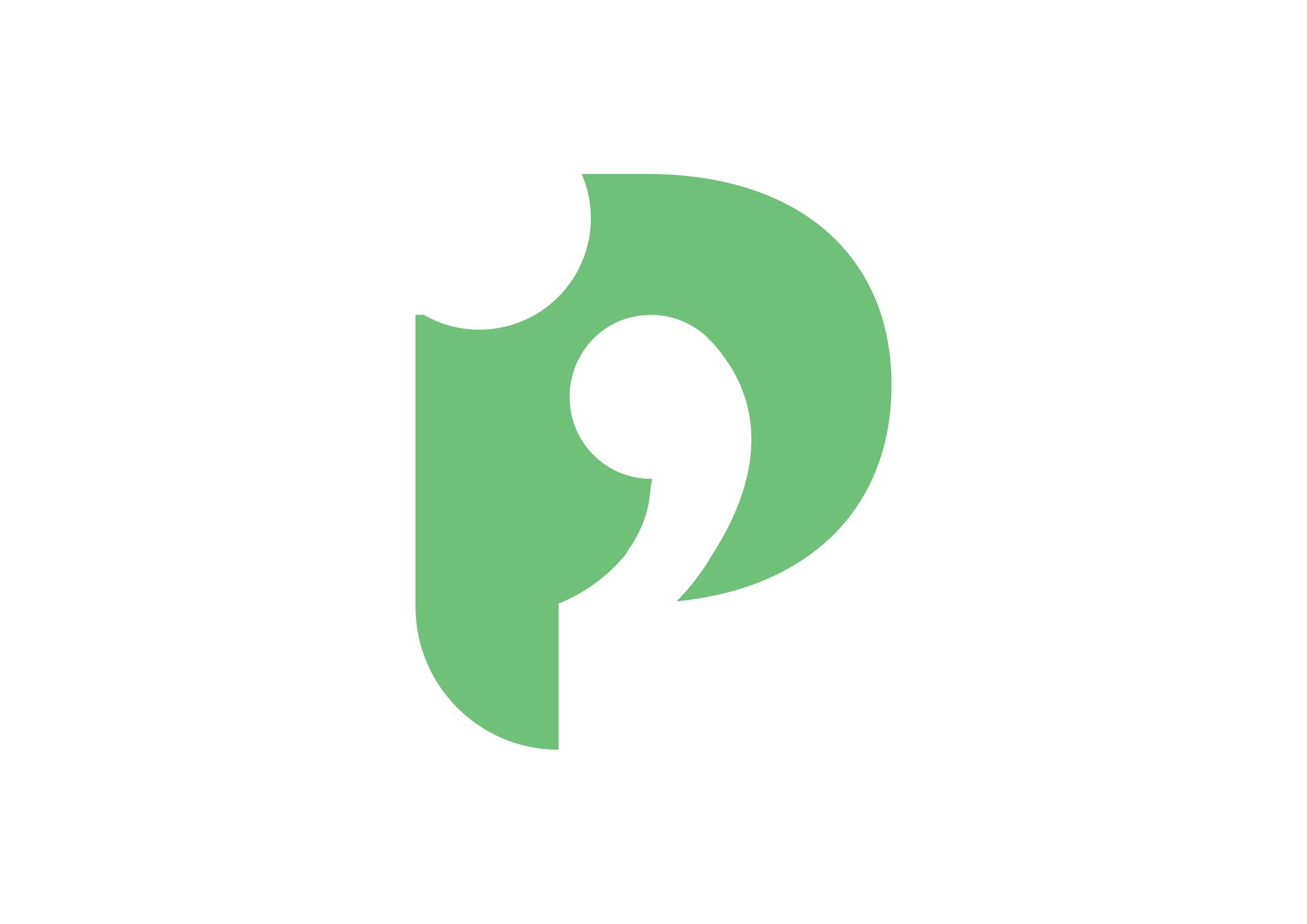 Logo with a stylized green letter P and number 2 combined, with the words "Publicada por" and "Cristian M. Paredes" underneath.