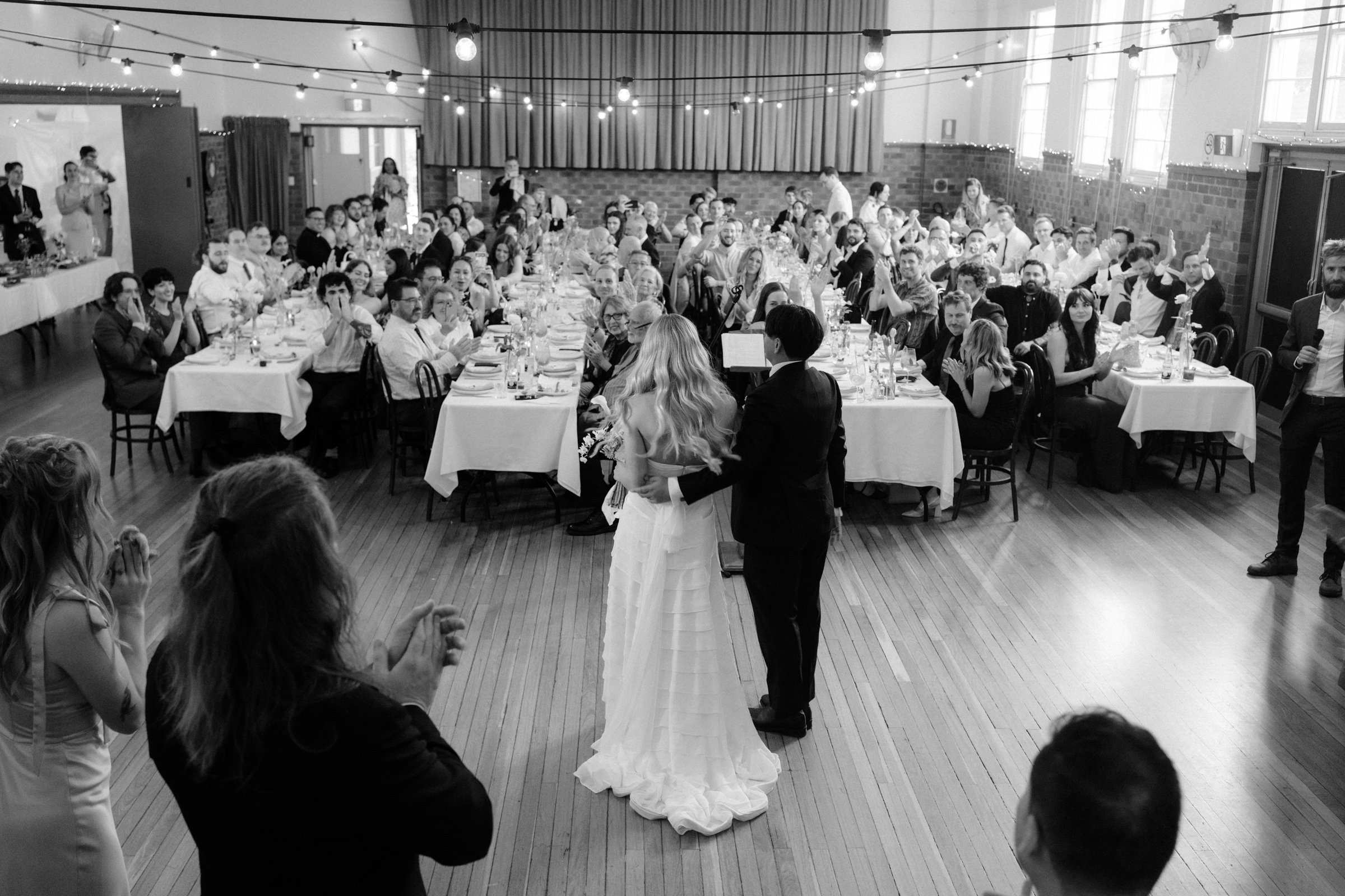 Wedding reception at Gerringong Town Hall