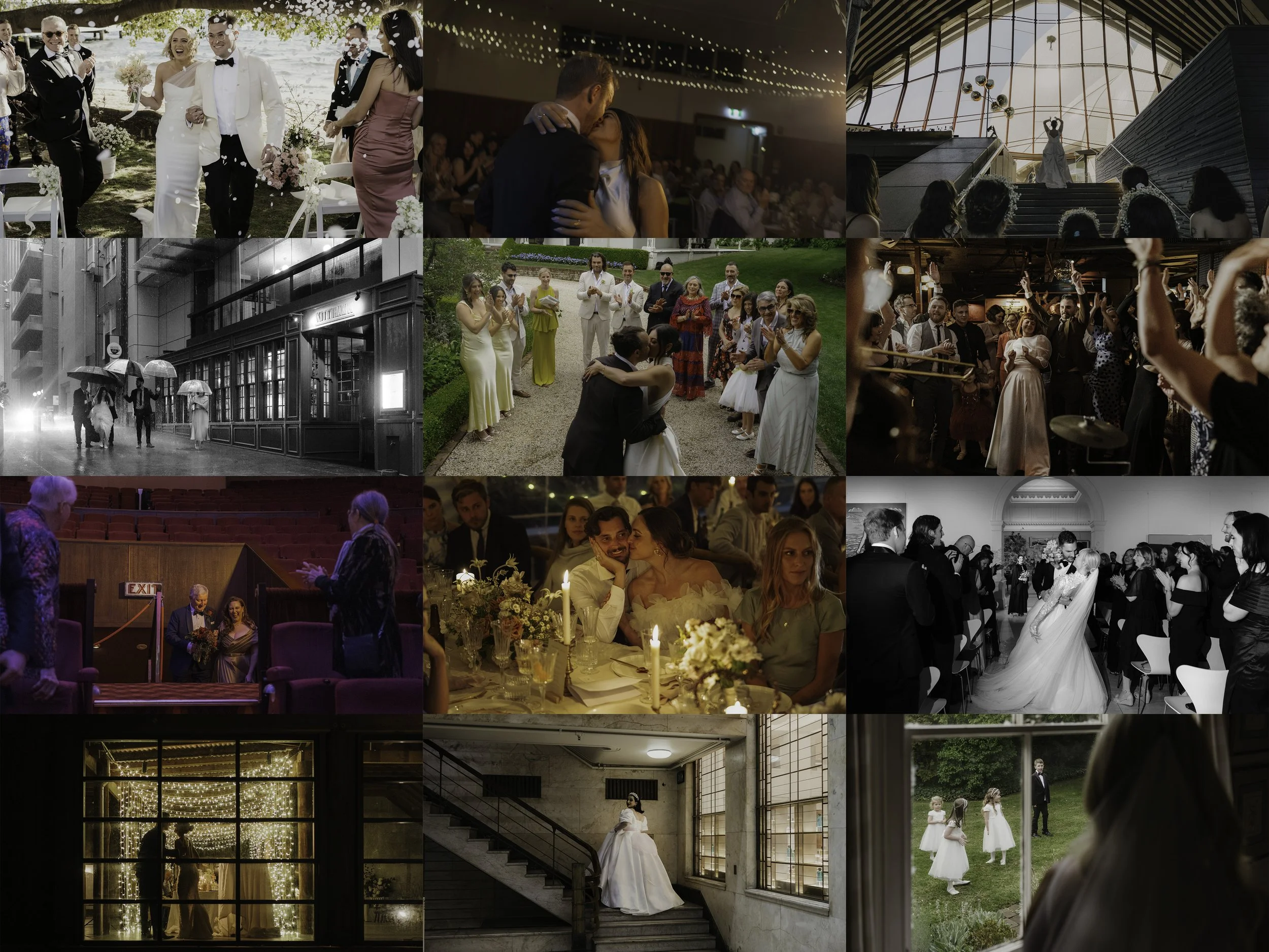 Collage of different wedding venues in Sydney