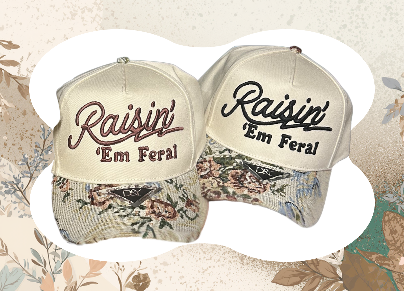 Raisin Em Feral Floral Brim Hat