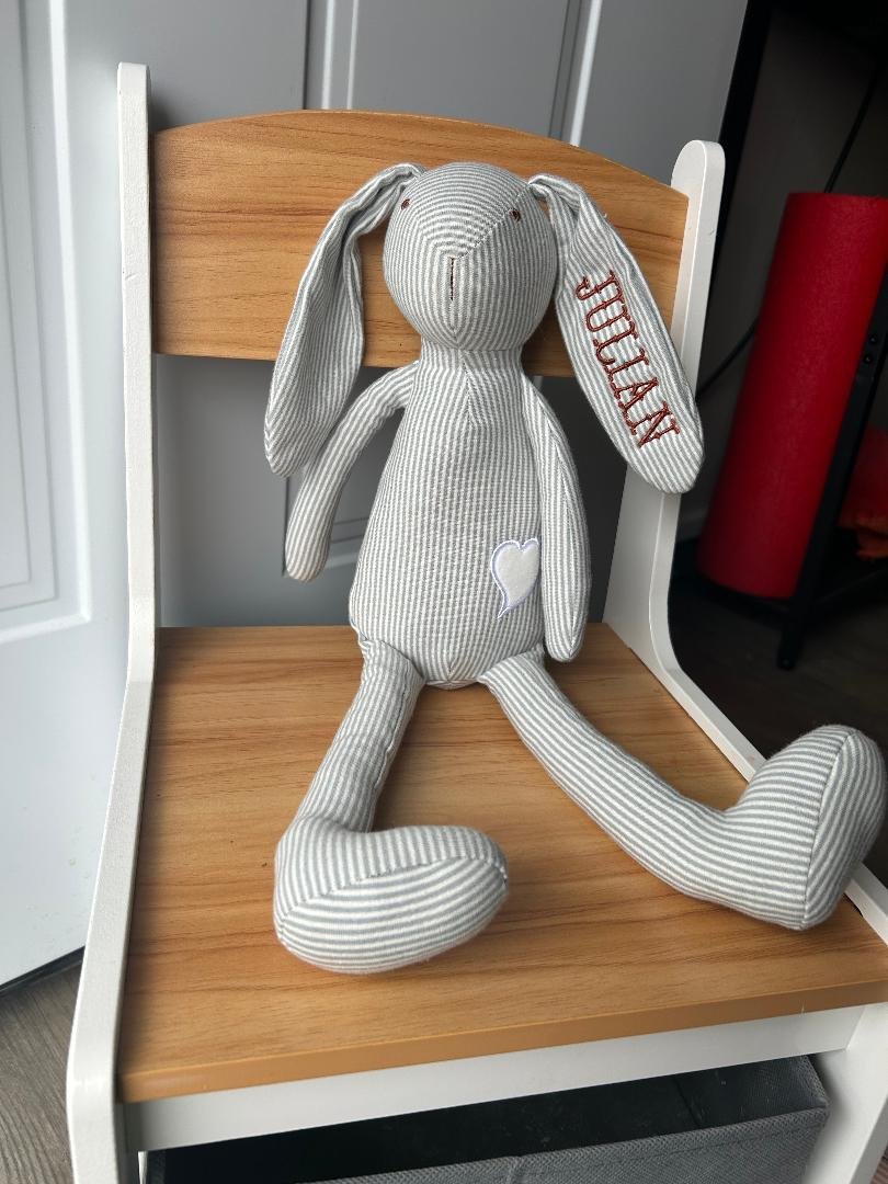 Aster the Bunny- Custom Embroidery