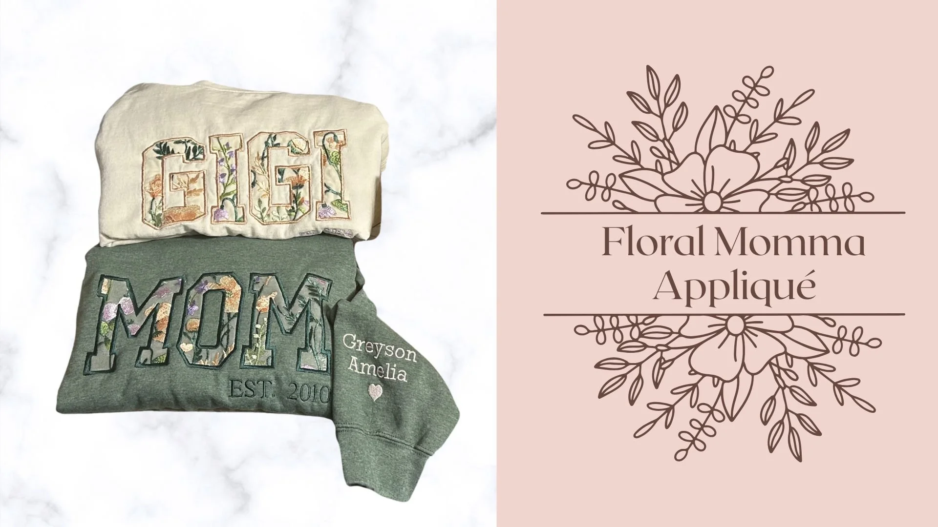 Floral Mom Appliqué