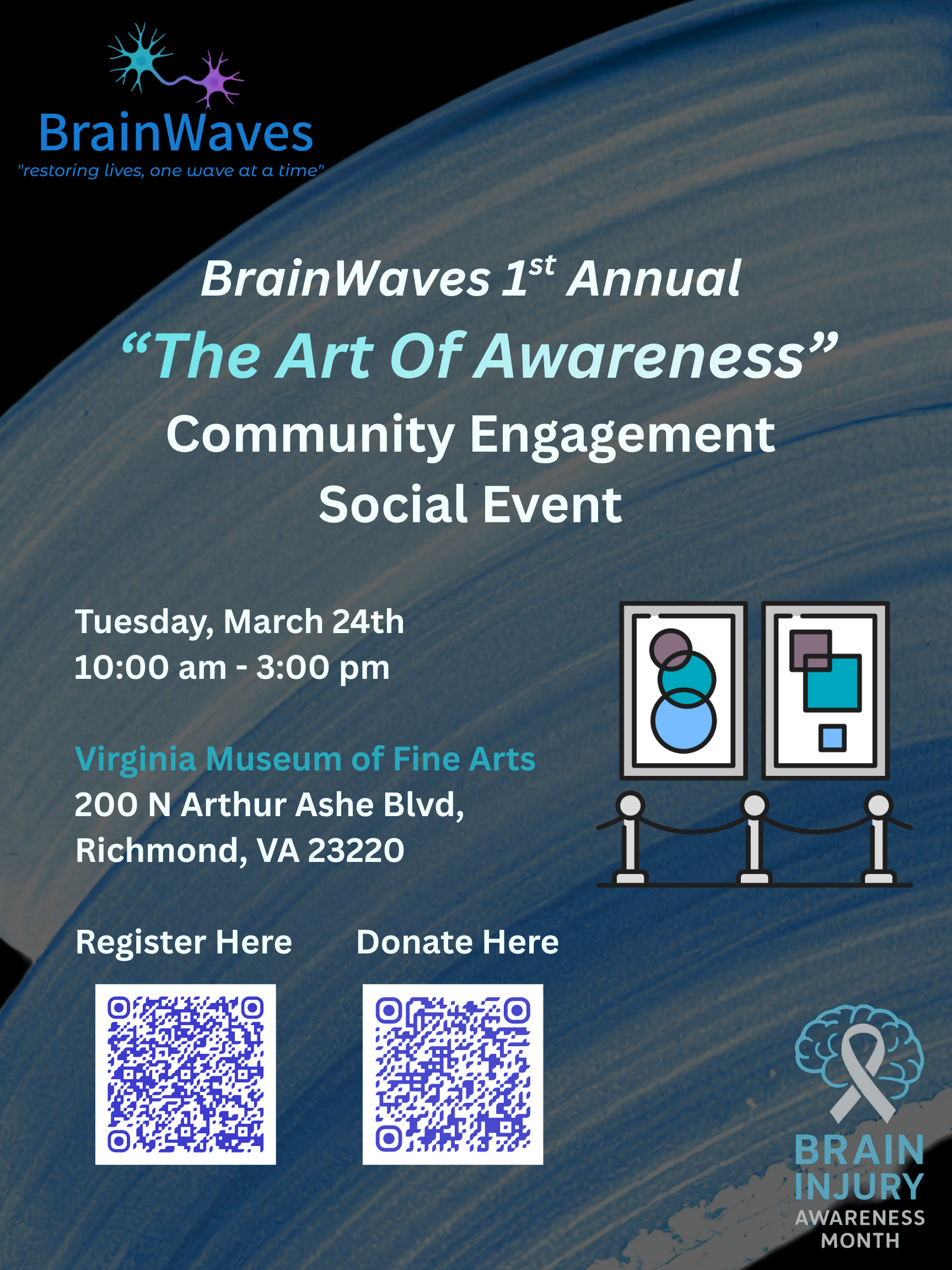 BrainWaves 1st Annual "The Art of Awareness" Community Social 