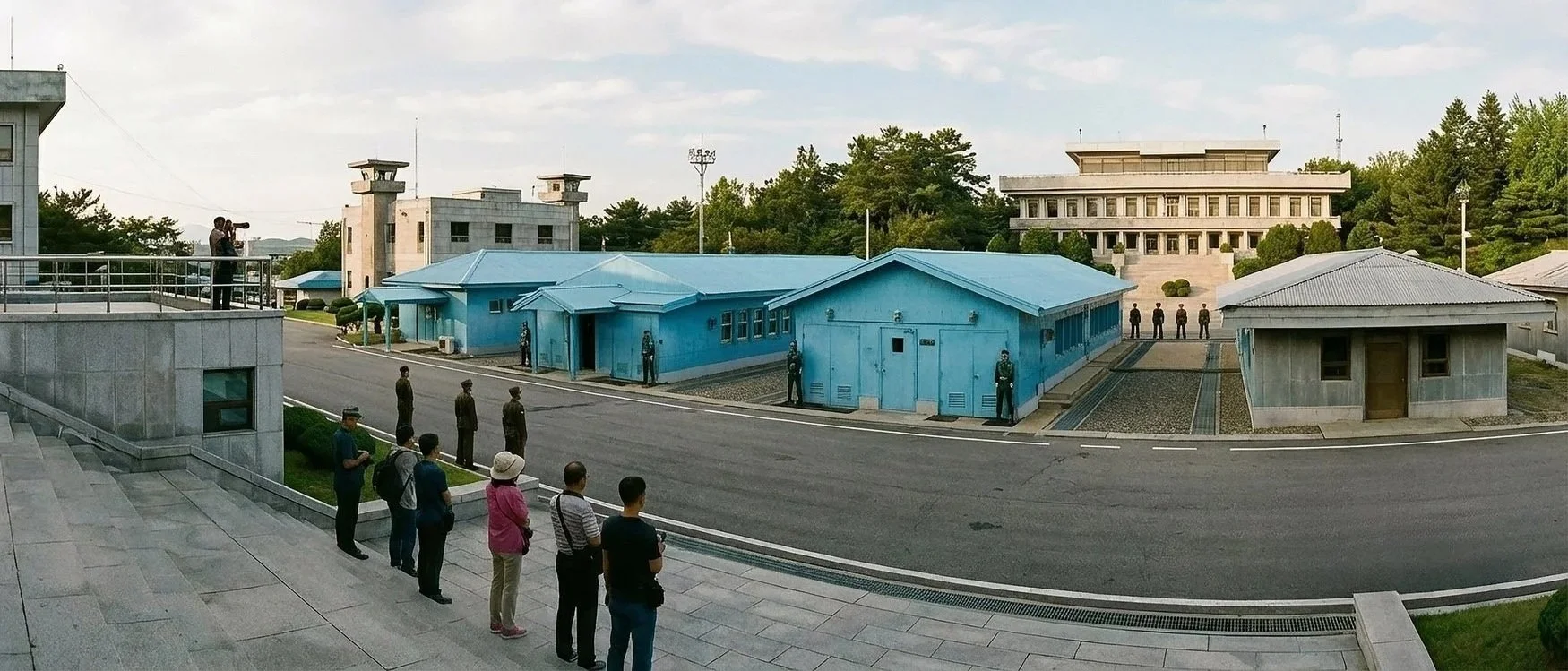 La JSA, Joint Security Area, un endroit incontournable de la DMZ, malheureusement fermé
