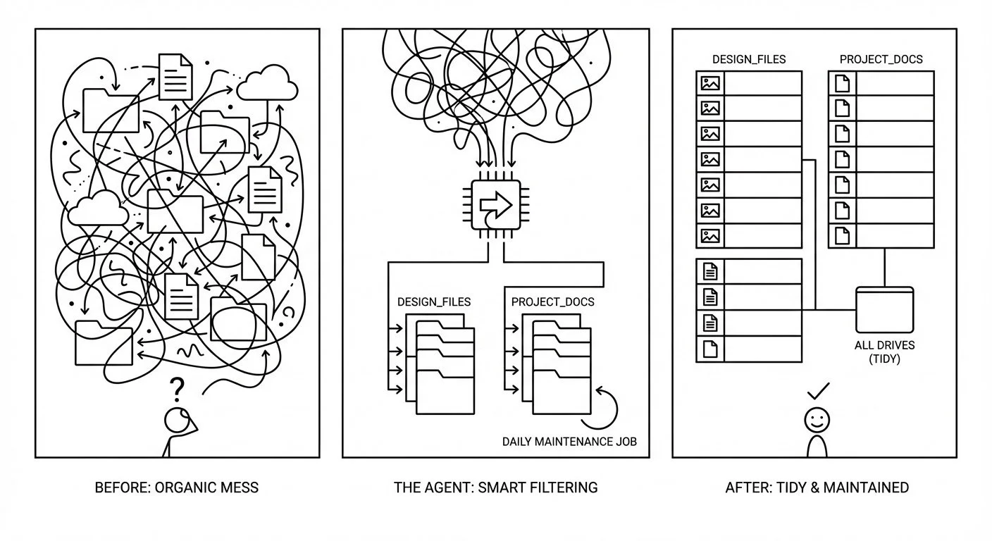 How a Tiny AI Agent Gave Me My Attention Back > From file janitor to digital gardener