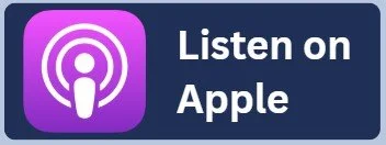 Podcast icon with text 'Listen on Apple'