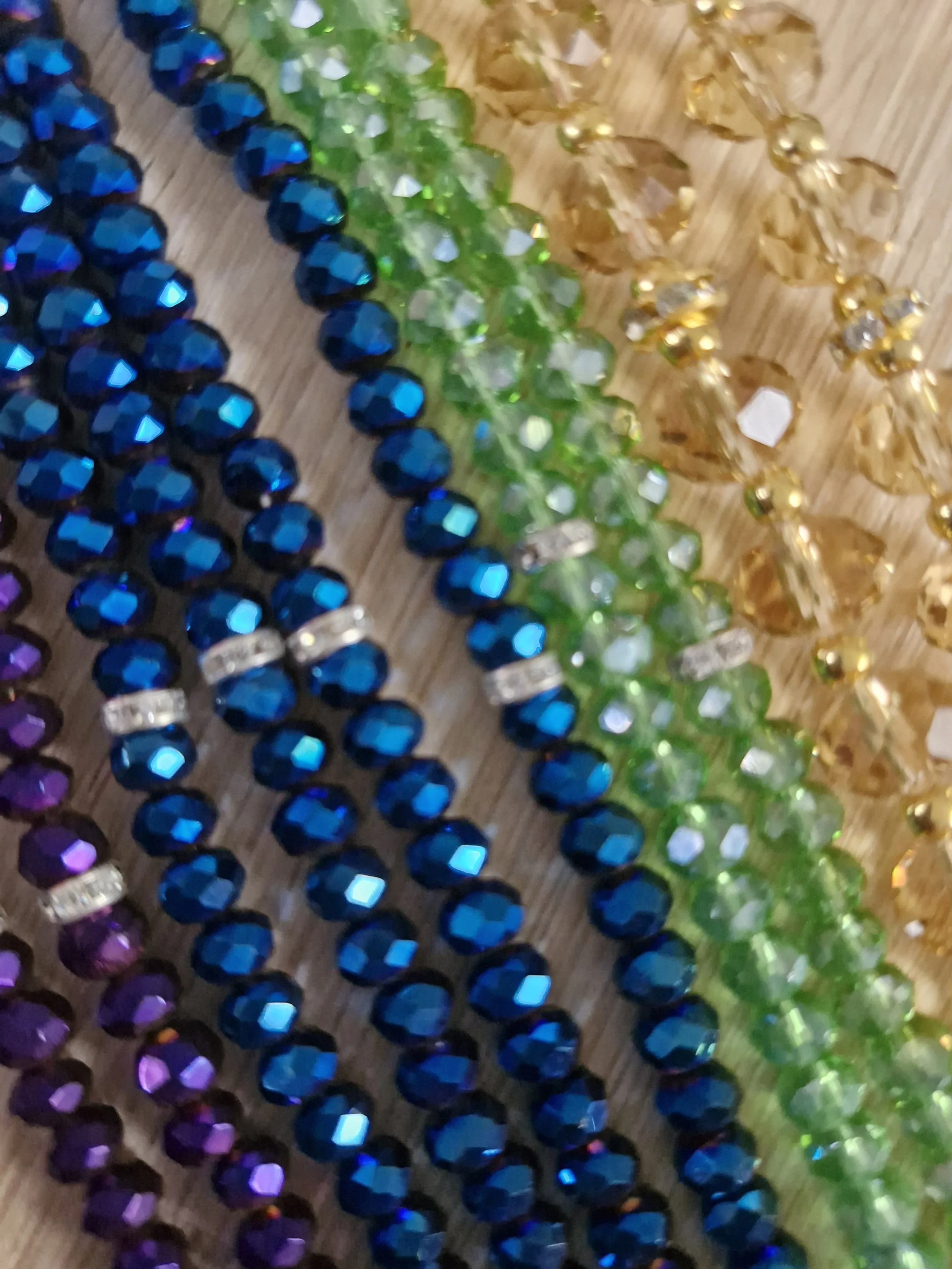 Assorted Glistening Crystal Tasbih Prayer Beads