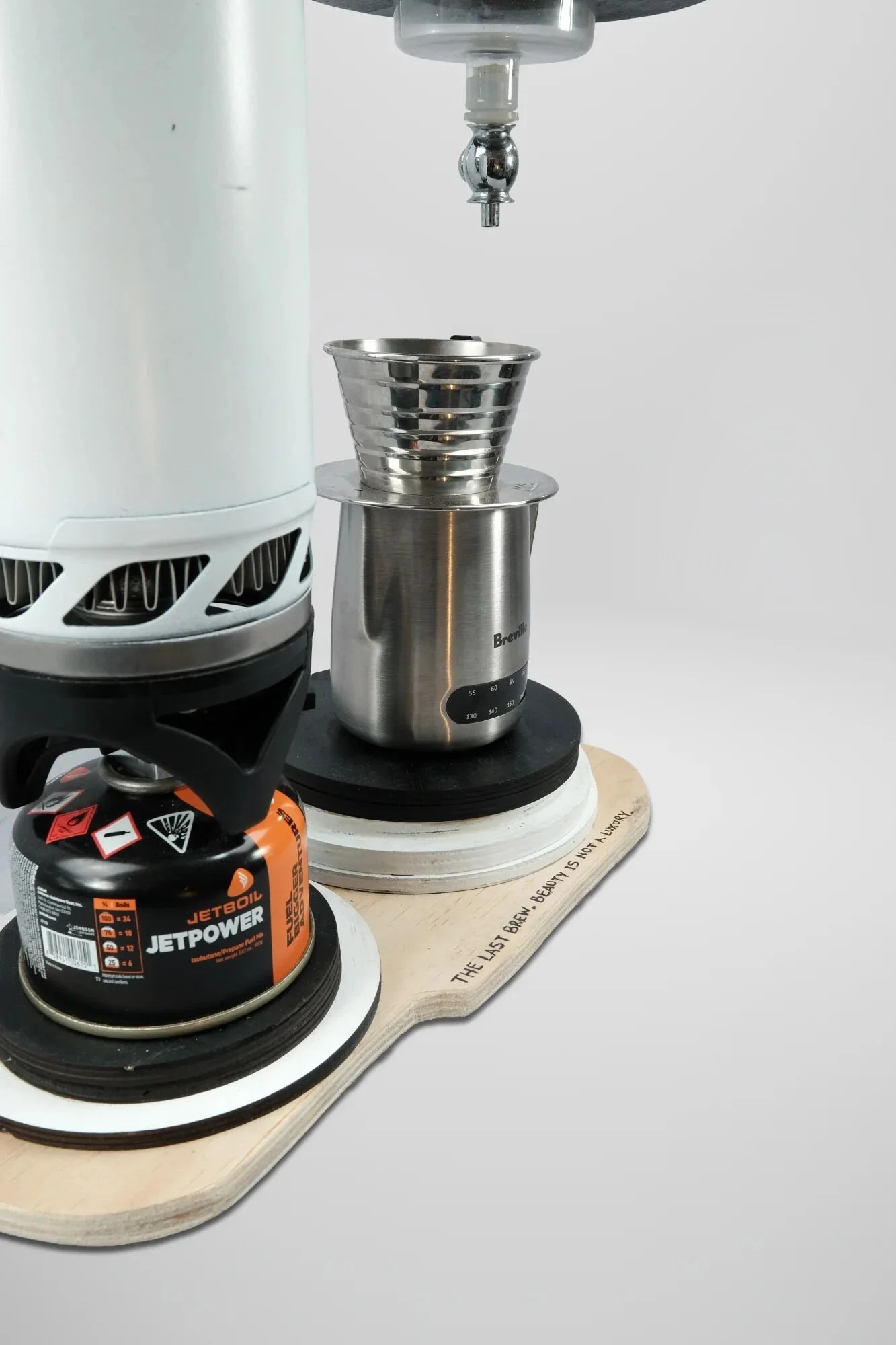  "Ballpoint pen pressed repeatedly for 45 minutes etching 'THE LAST BREW. BEAUTY IS NOT A LUXURY'—identical to soldier's method on decorated artillery shell. My father's studio in Paraguay: brass casing engraved for his madrina de guerra during war. 