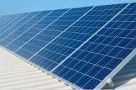 Close-up of solar panels on a rooftop