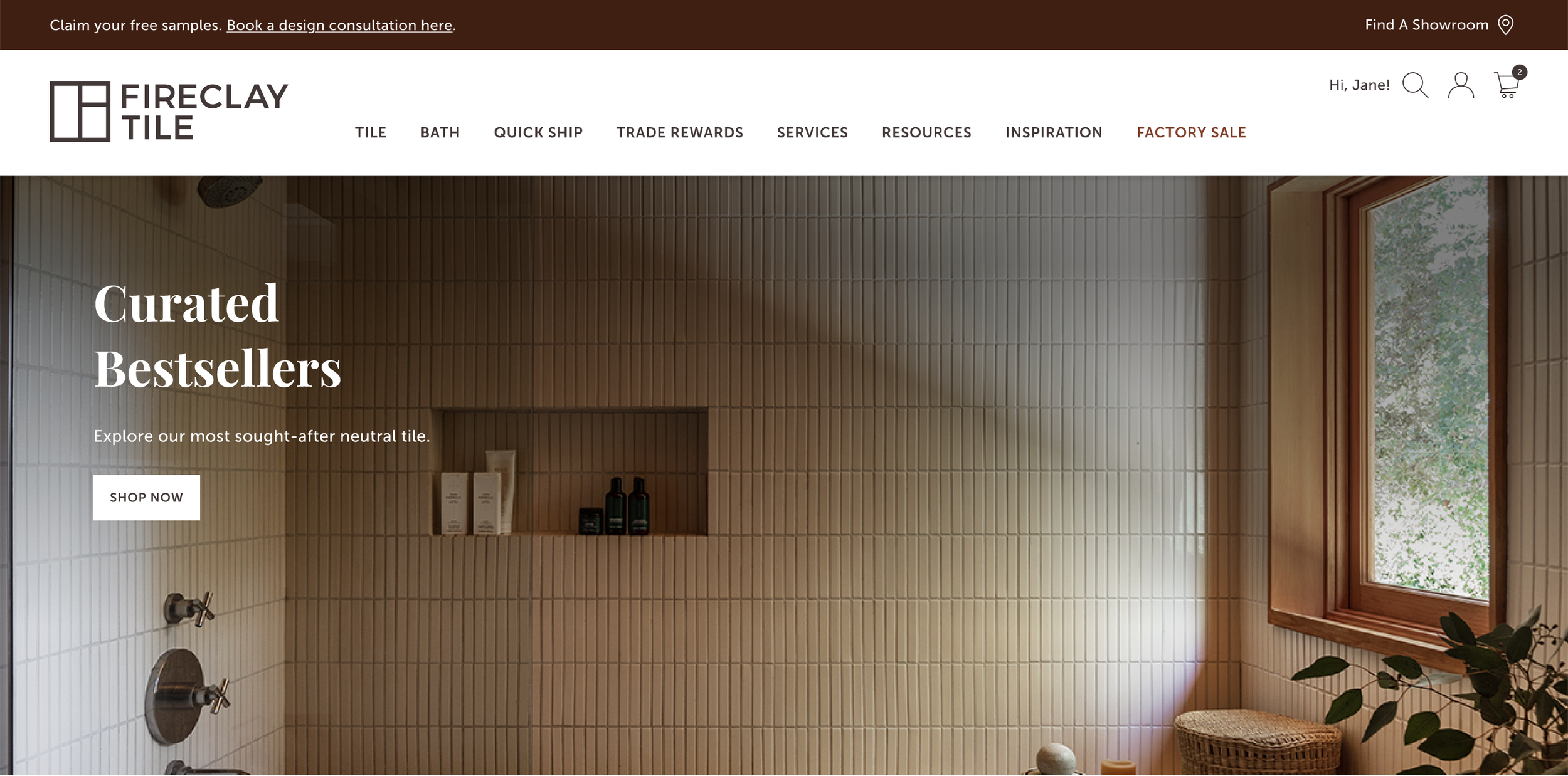 Consolidating multiple product subcategories into a single Tile parent reduced visual clutter and cognitive overload and allowed a simpler navigation with only 8 primary links.