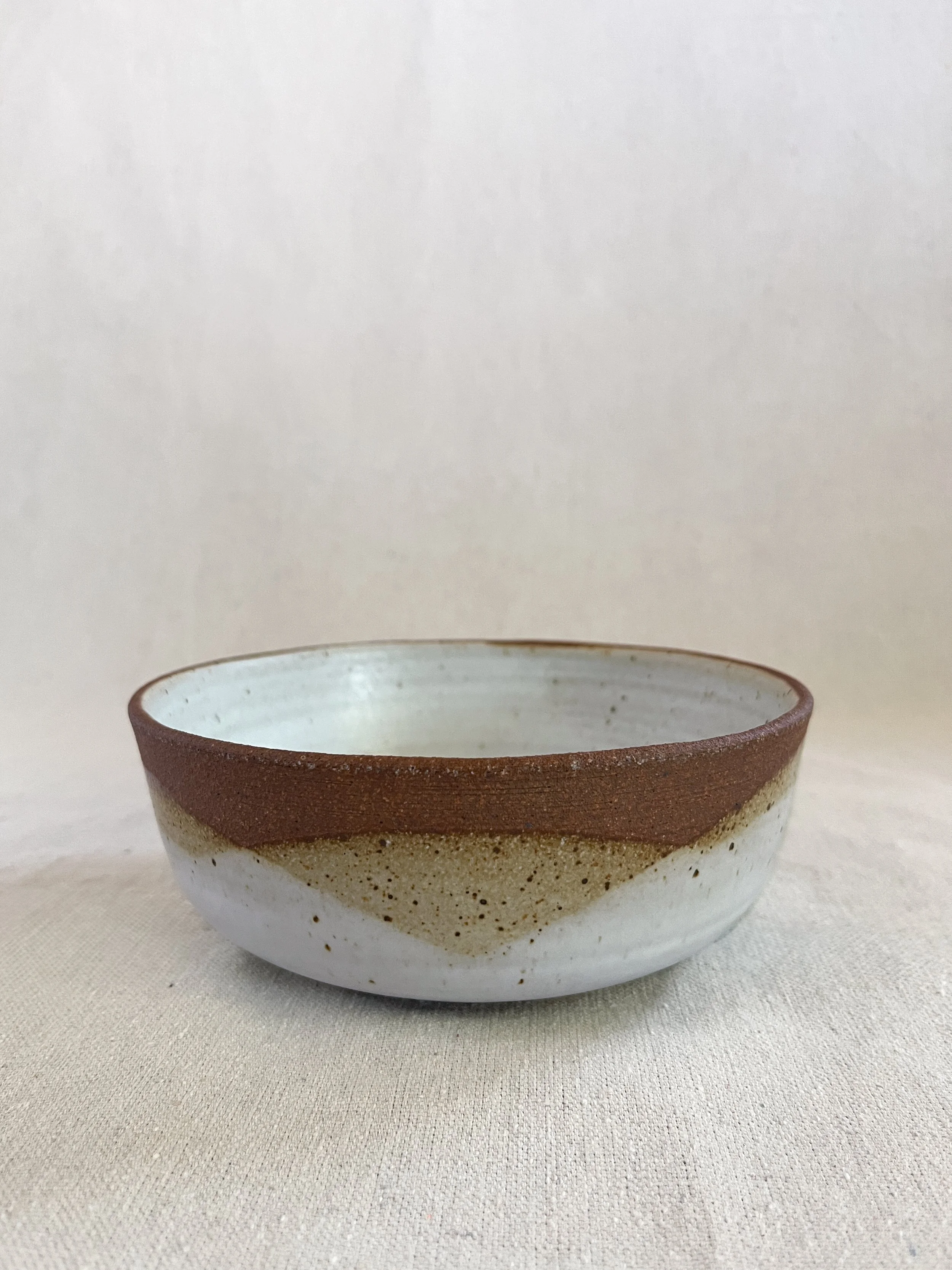 Red Stoneware Cereal Bowl