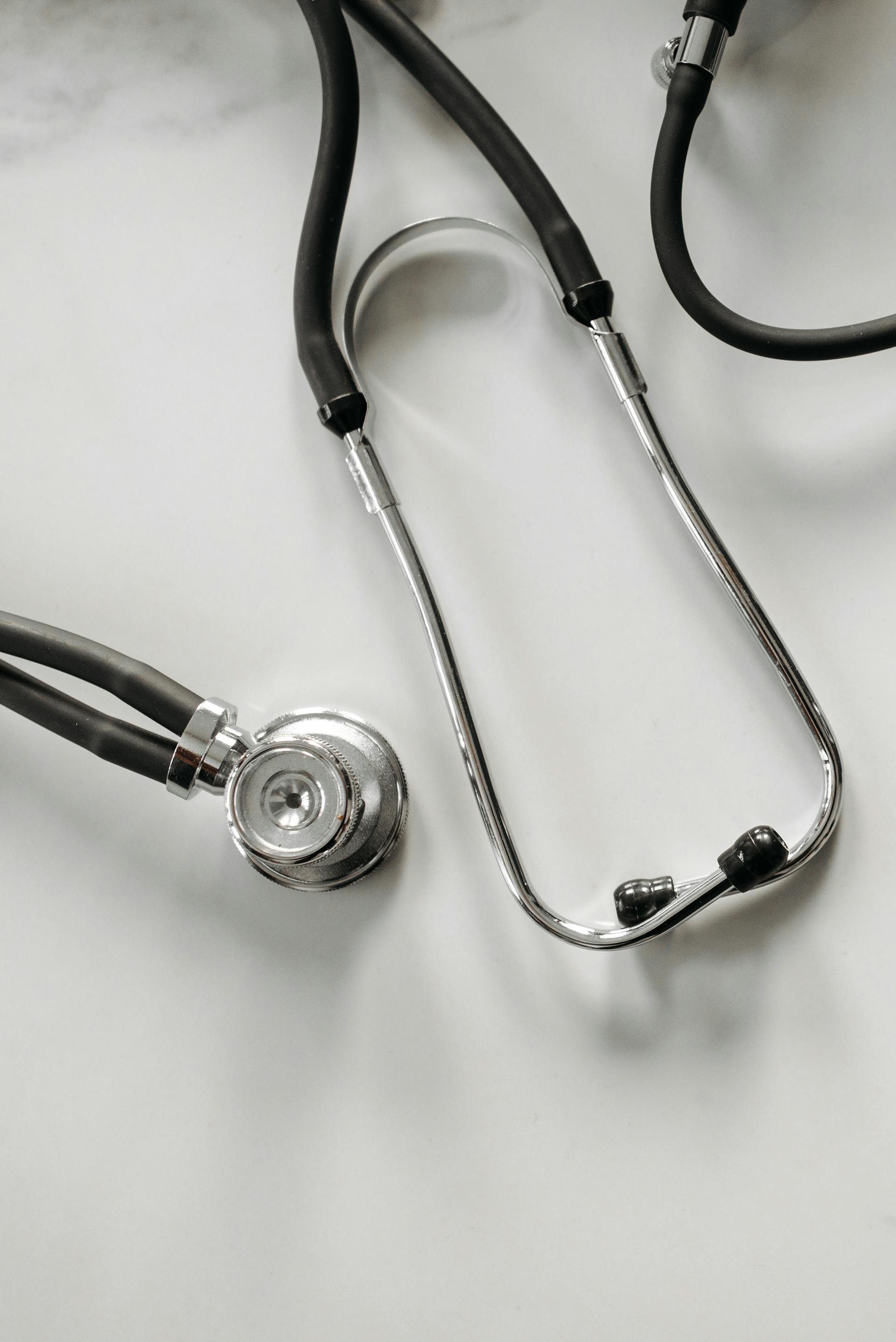 Stethoscope sitting on table at Victoria Men's Health Clinic in Victoria, BC.