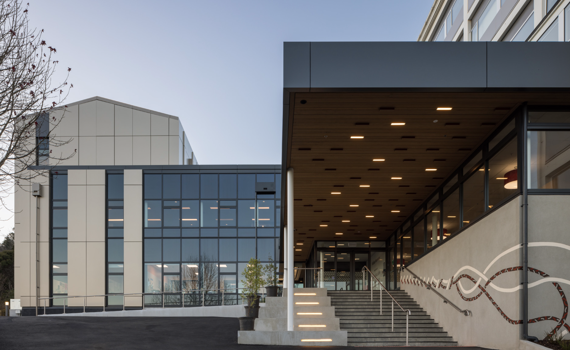 Close-up of a modern Aluminium Composite Panel