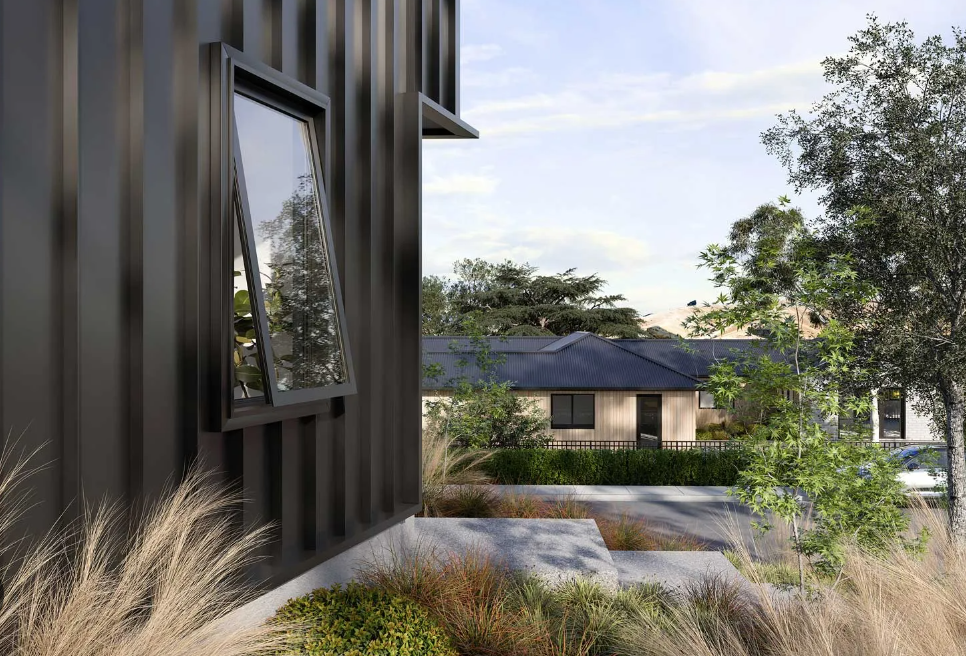 Modern residential home showcasing Flashclad aluminium cladding with clean lines and contemporary design.