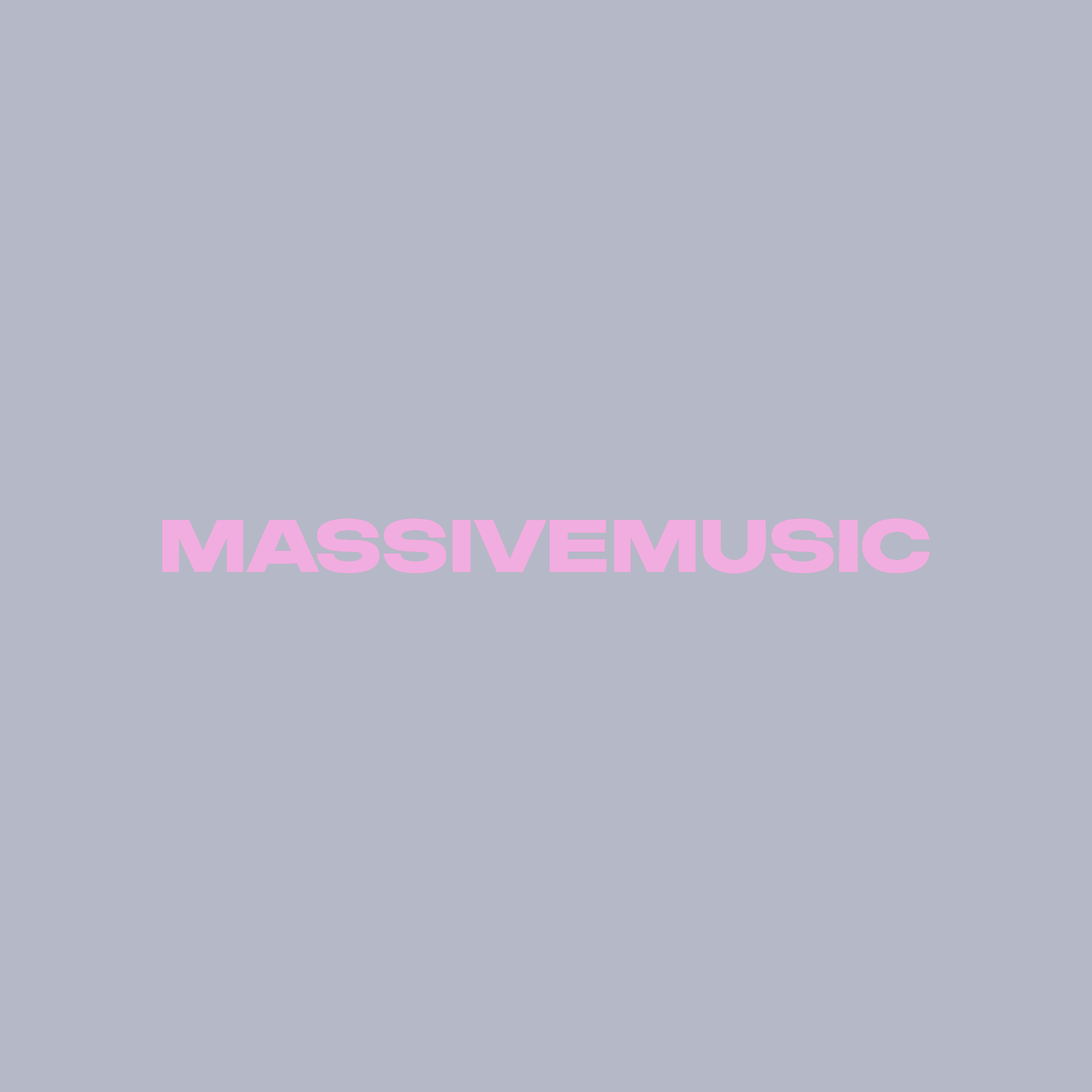 Dark blue background with the word 'MassiveMusic' in large, light purple letters in the center.