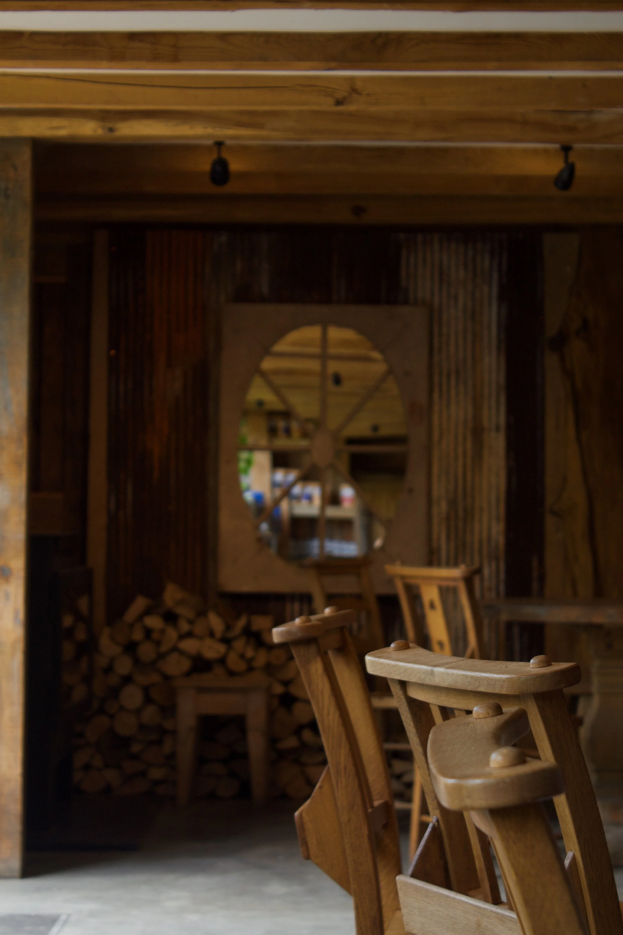 Cafe chairs and cosy interior of Kingdom Penshurst Kent cafe