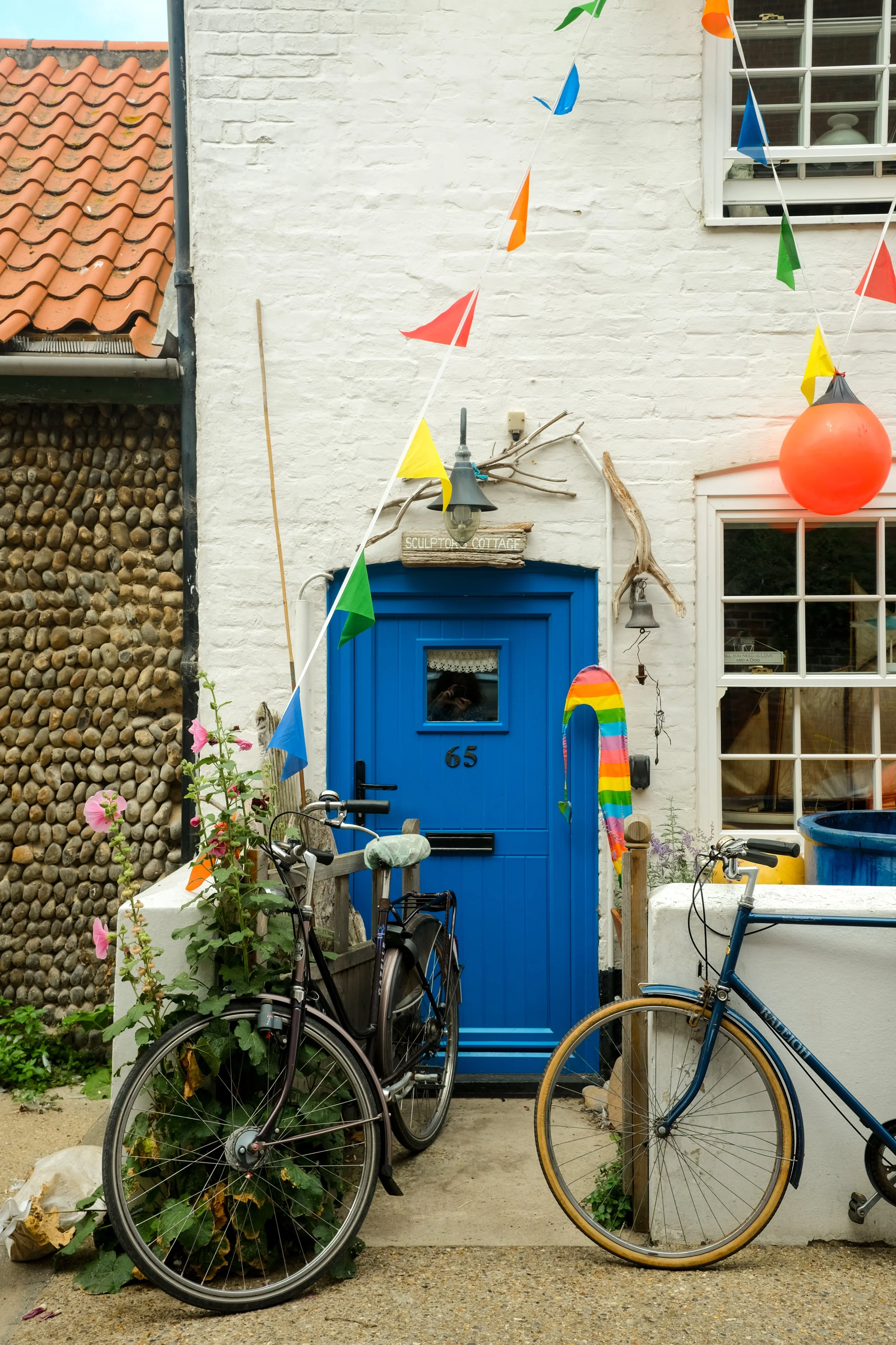 Colourful house in seaside town Aldeburgh Suffolk