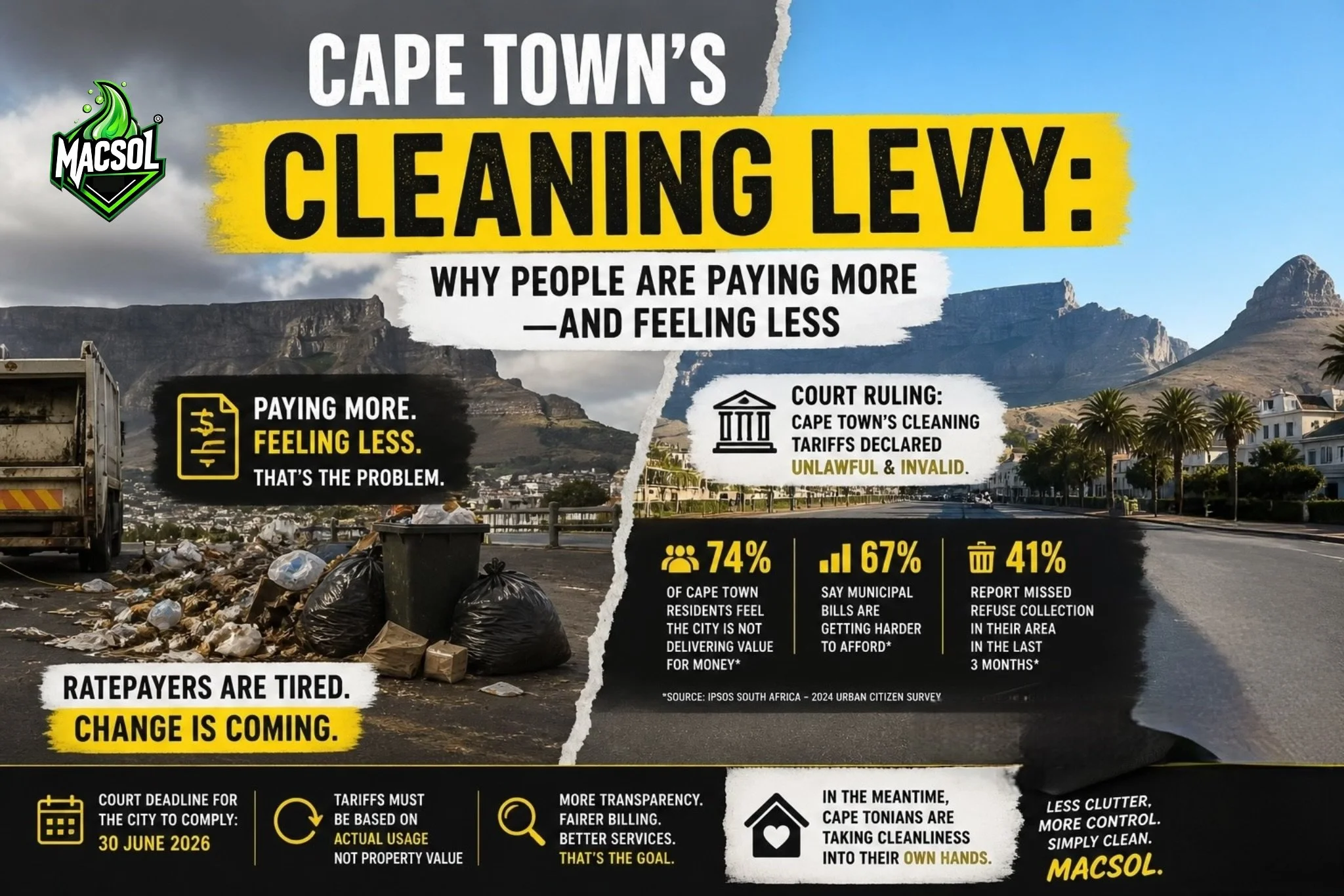 Cape Town’s new cleaning levy??