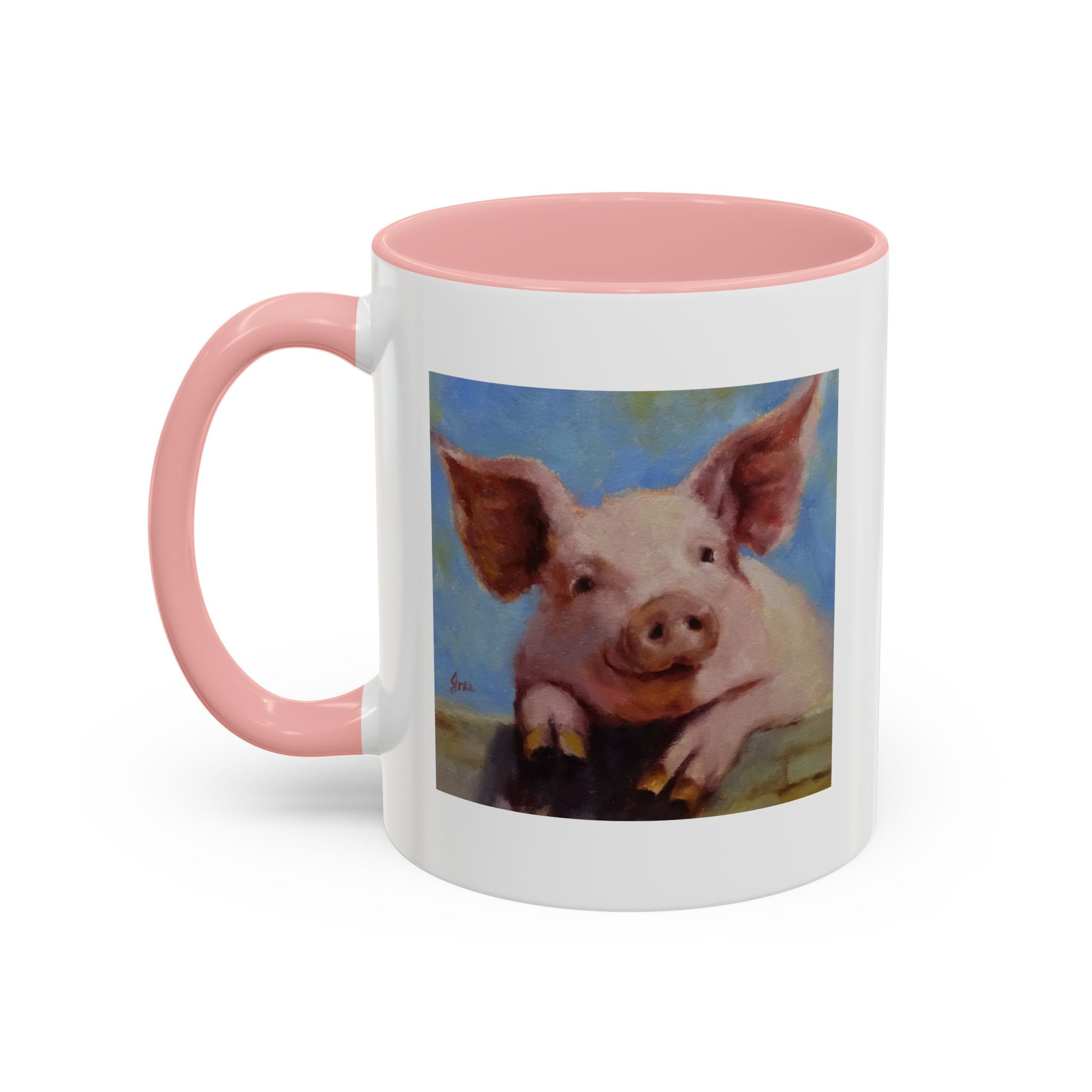 Charming Piglet Mug, Animals Lover Gift, Fun Decorative Mug, Unique Kitchenware