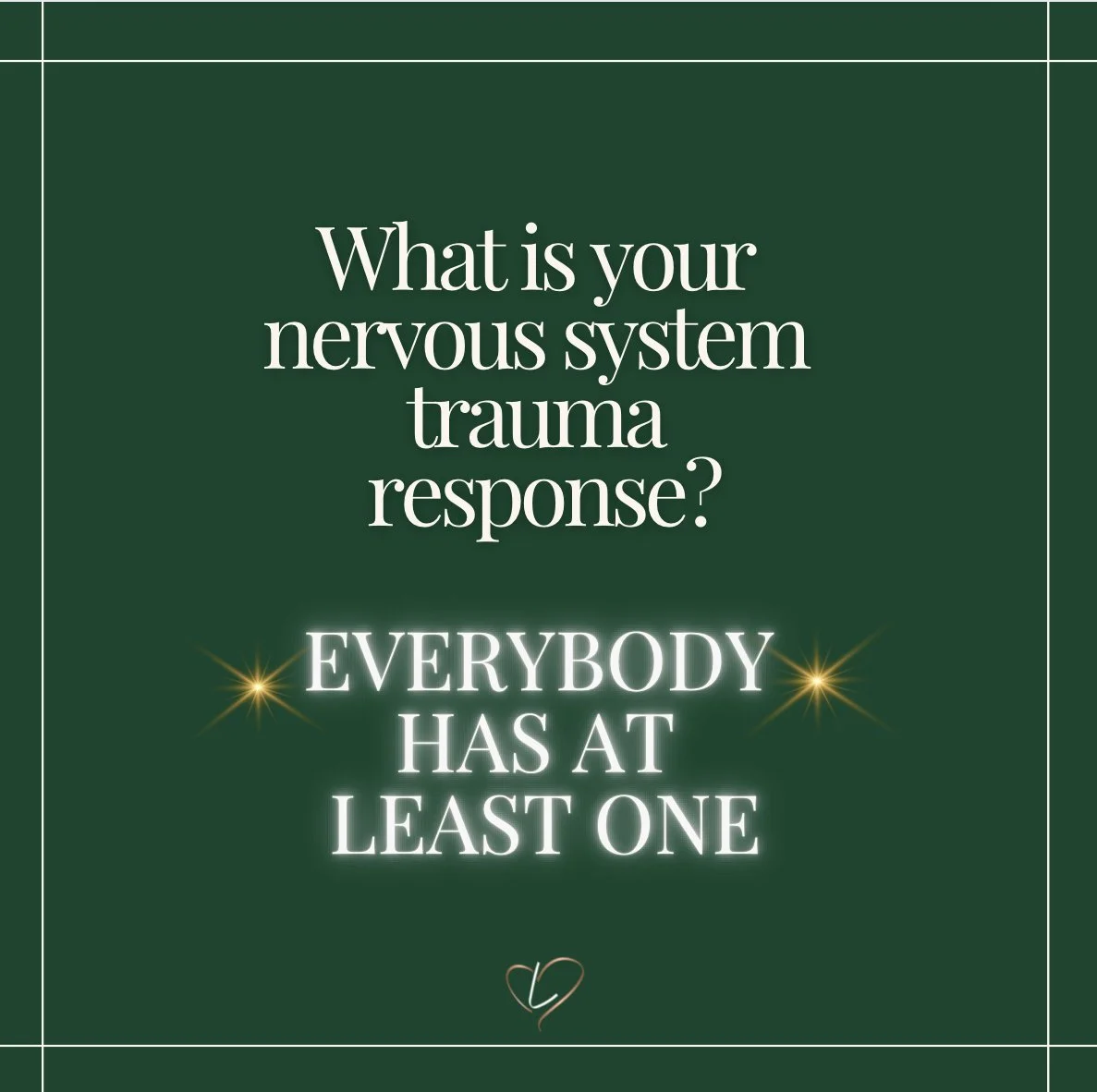 Which Trauma Response Does Your Nervous System Go To?  Everybody has at least one.