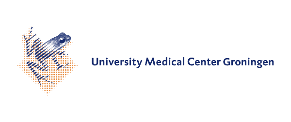 Logo of University Medical Center Groningen featuring a medical emblem and text.