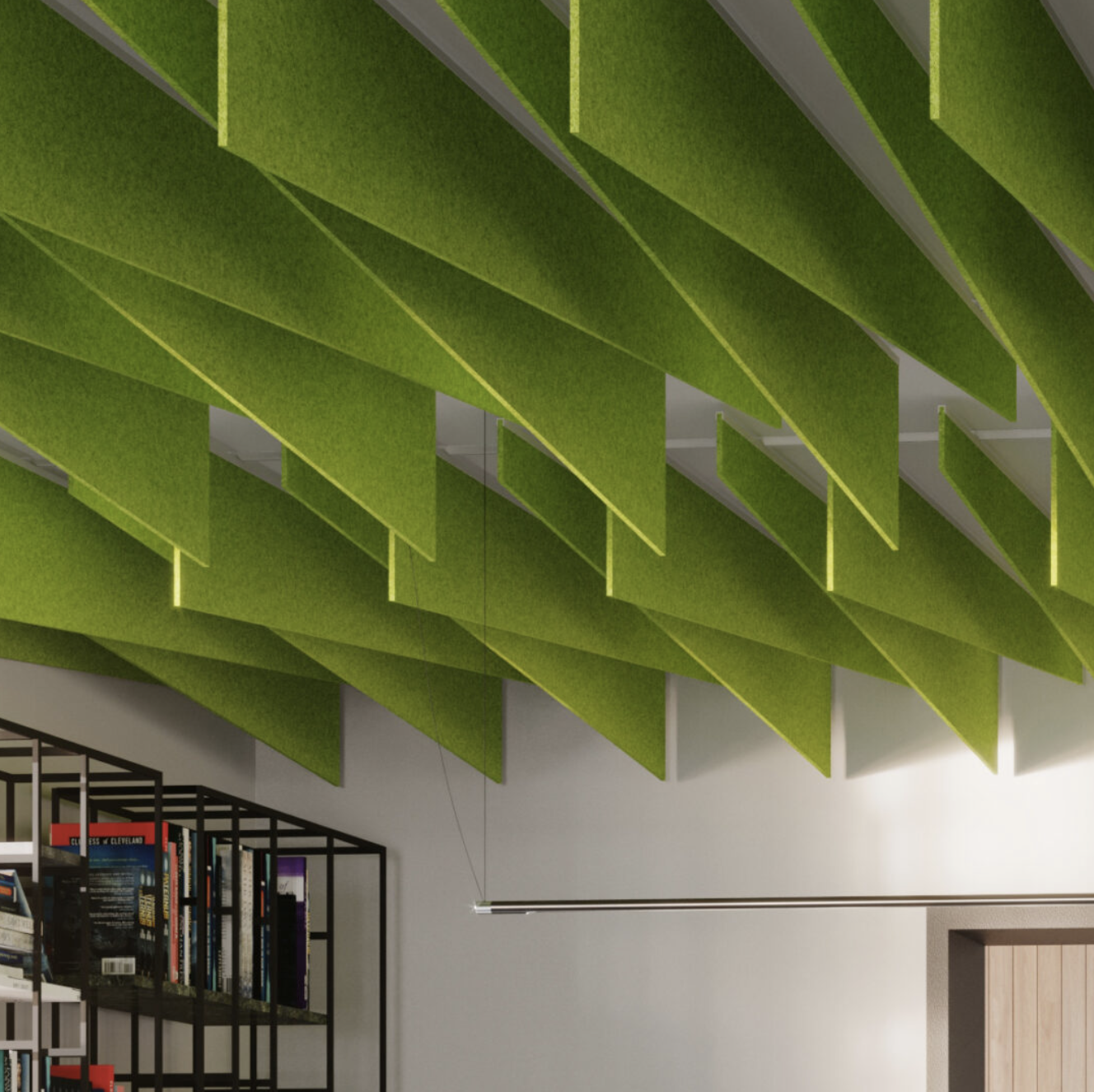 noecho helisummutavad baffle laepaneelid