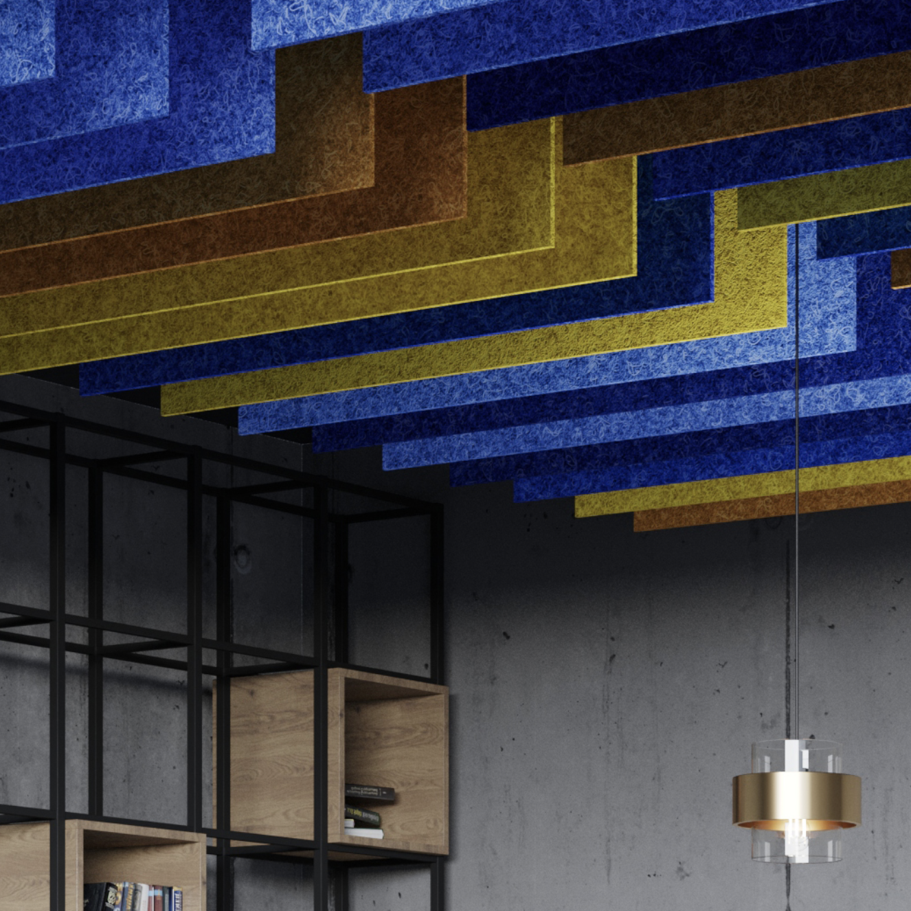 noecho helisummutavad baffle laepaneelid