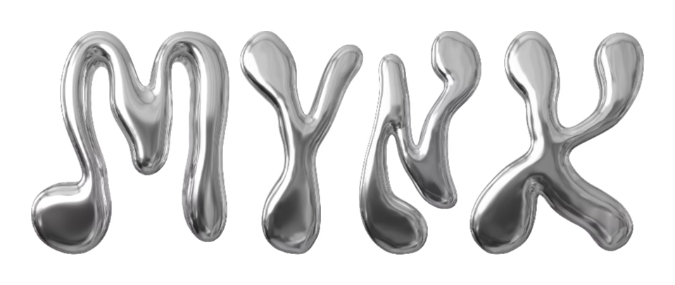 Glinsterende zilveren ballonnen in de vorm van de tekst 'SMYXX'